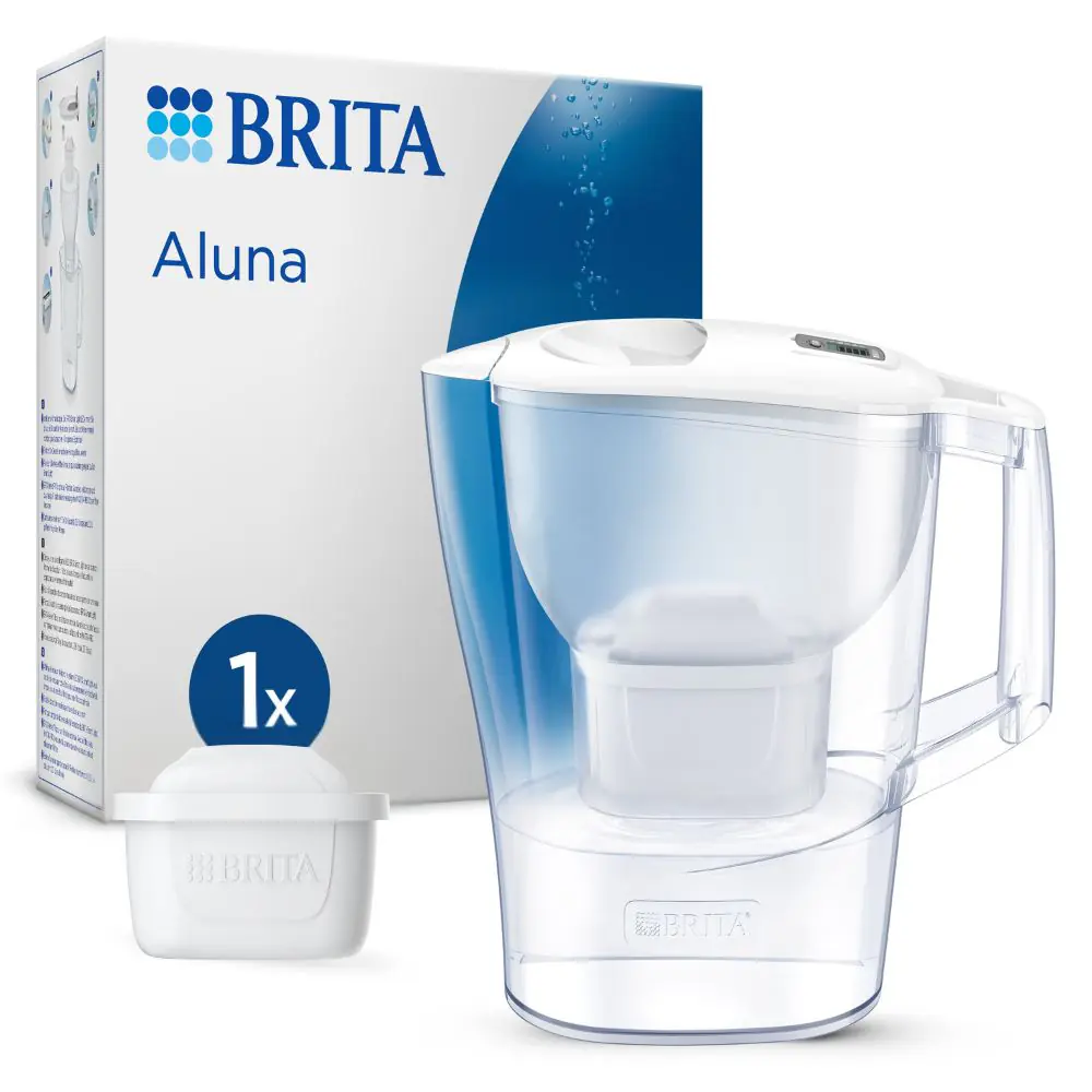 Brita Wasserfilter-Kanne Aluna weiß 2,4 l Füllmenge