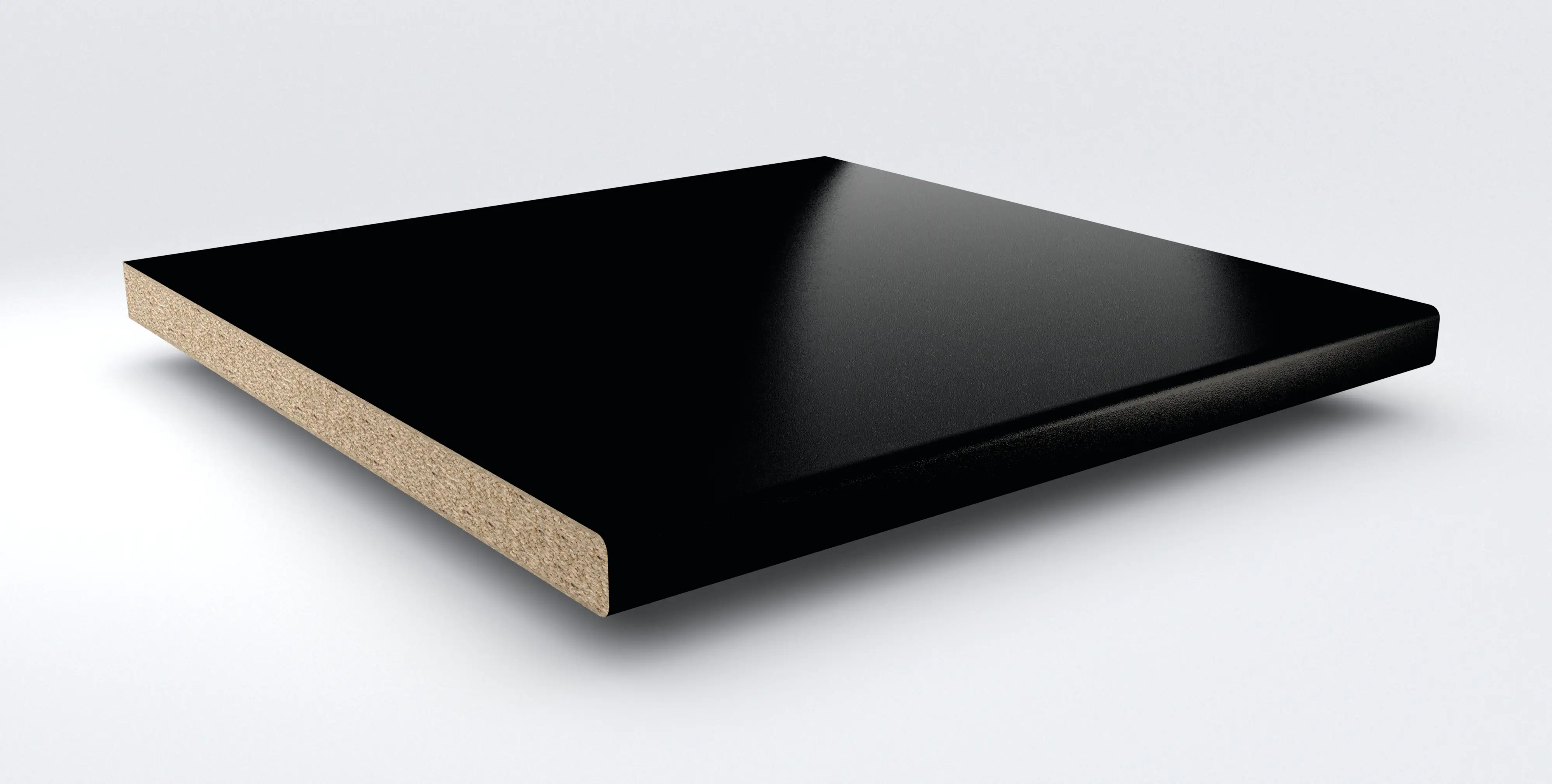 GetaElements Arbeitsplatte A1C schwarz 410x60x3,9 cm AF40/133