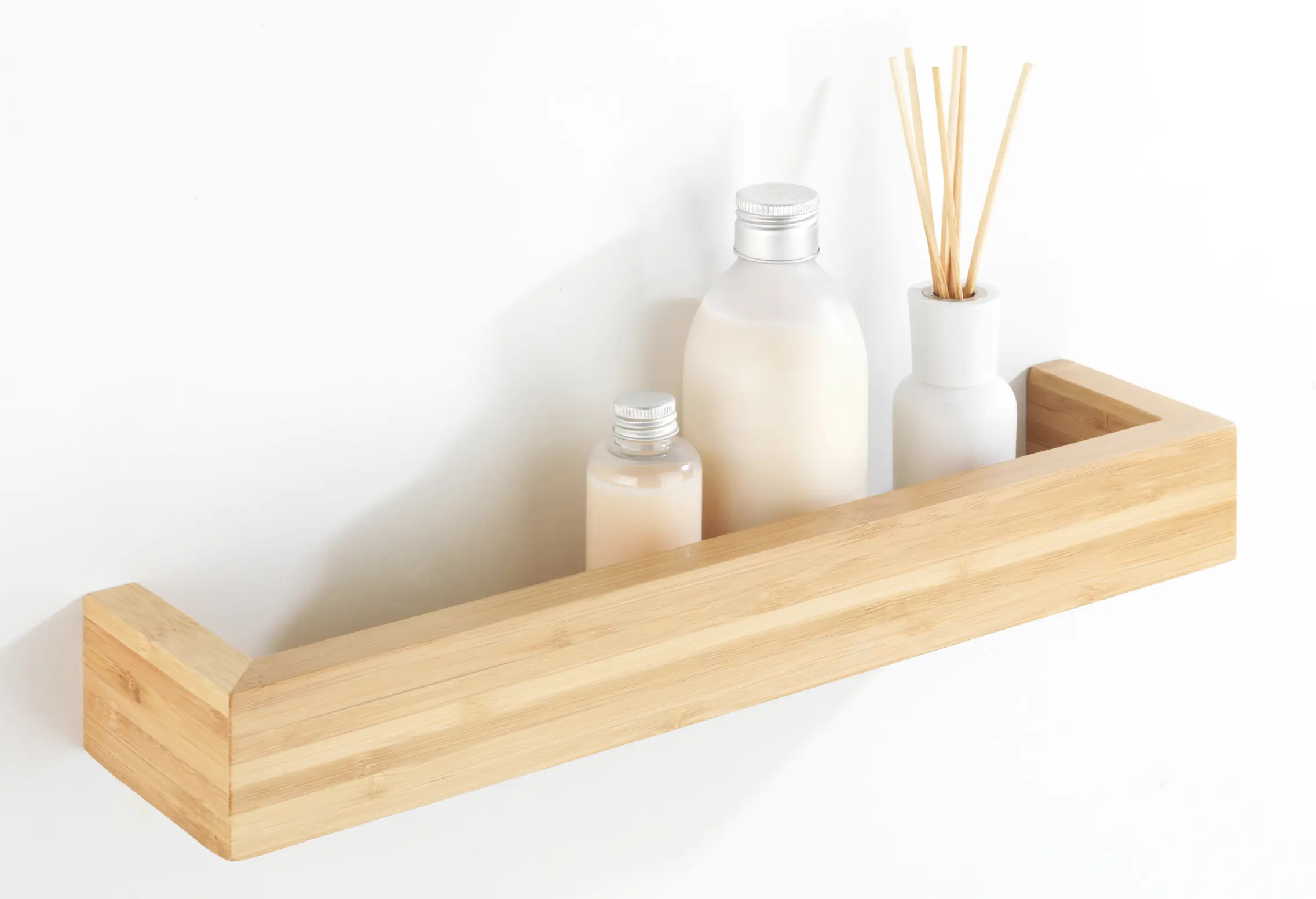 Wenko Wandablage Bambus 40 cm