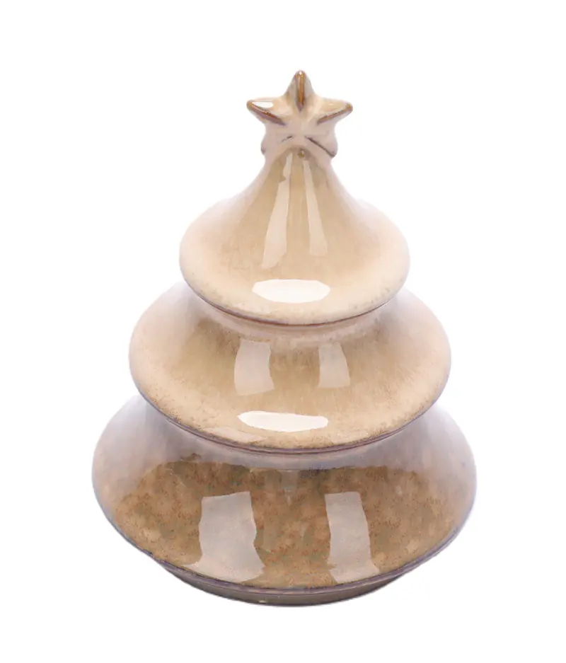 TrendLine Deko-Tannenbaum Keramik 11,3 x 8,5 cm