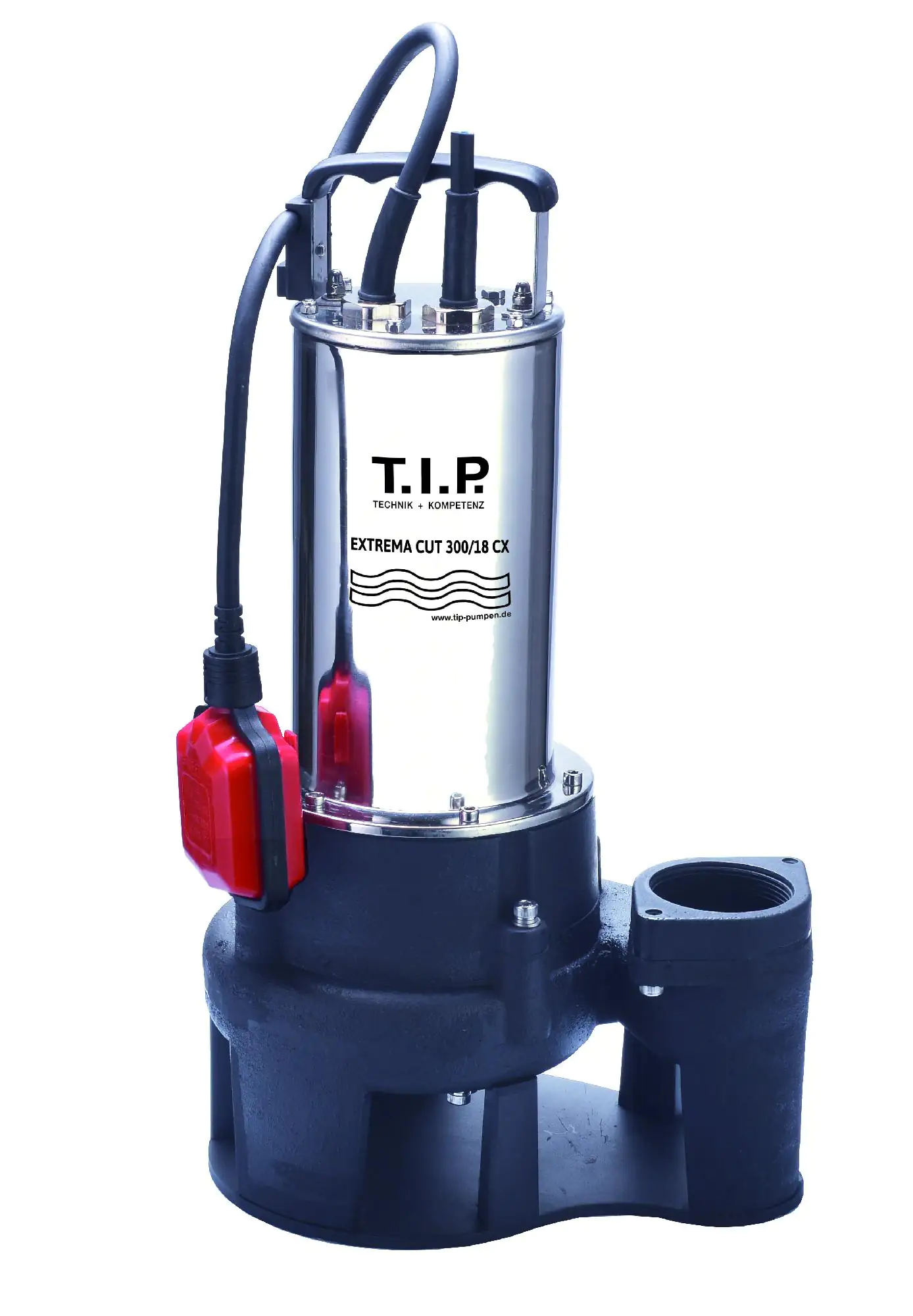 T.I.P. Schmutzwasser Tauchpumpe Extrema Cut 18.000 l/h 18 m 2.000 Watt