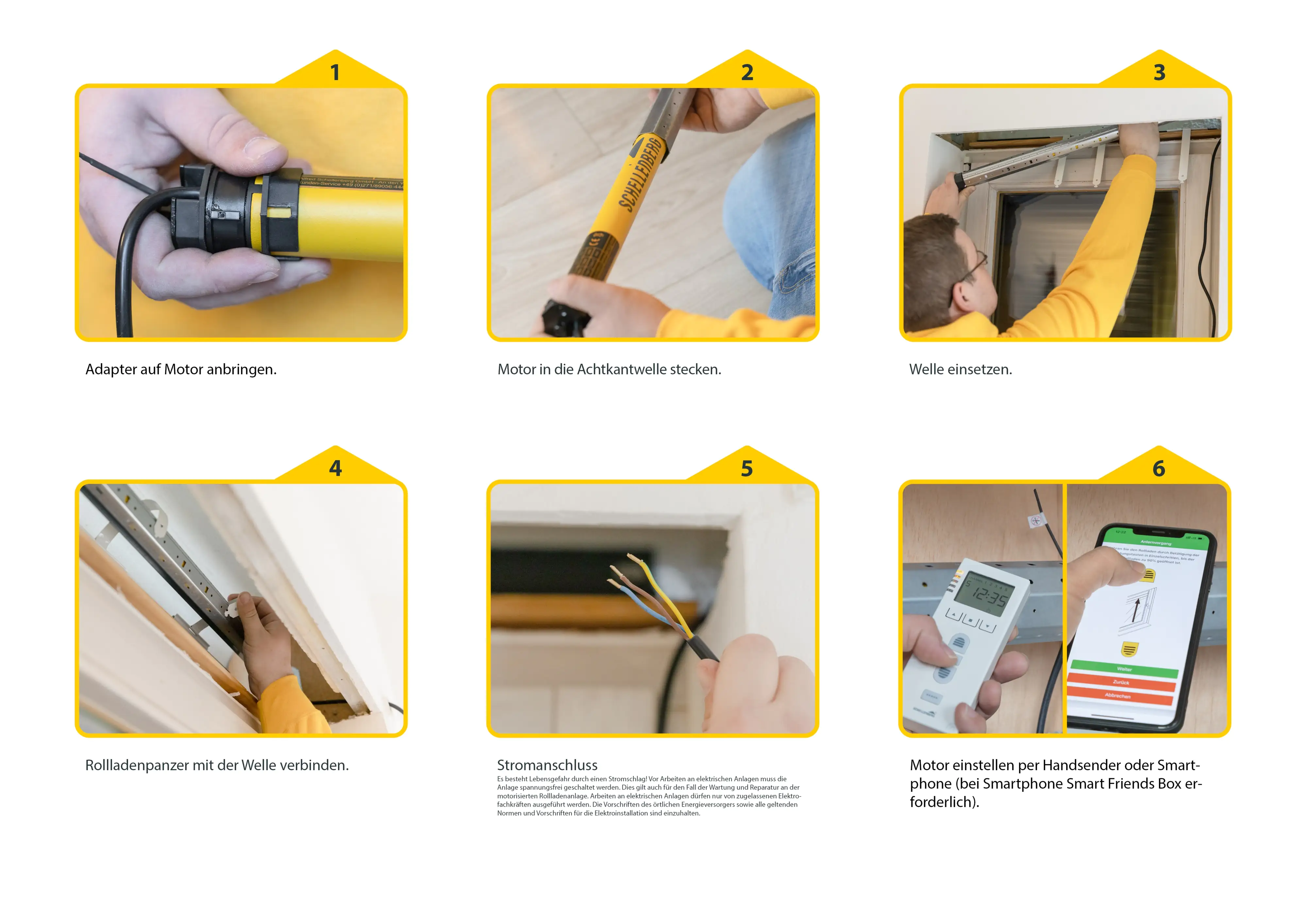 Schellenberg Funk-Rolladenmotor PREMIUM 6Nm Mini Schellenberg Funk-Rolladenmotor PREMIUM 6Nm Mini