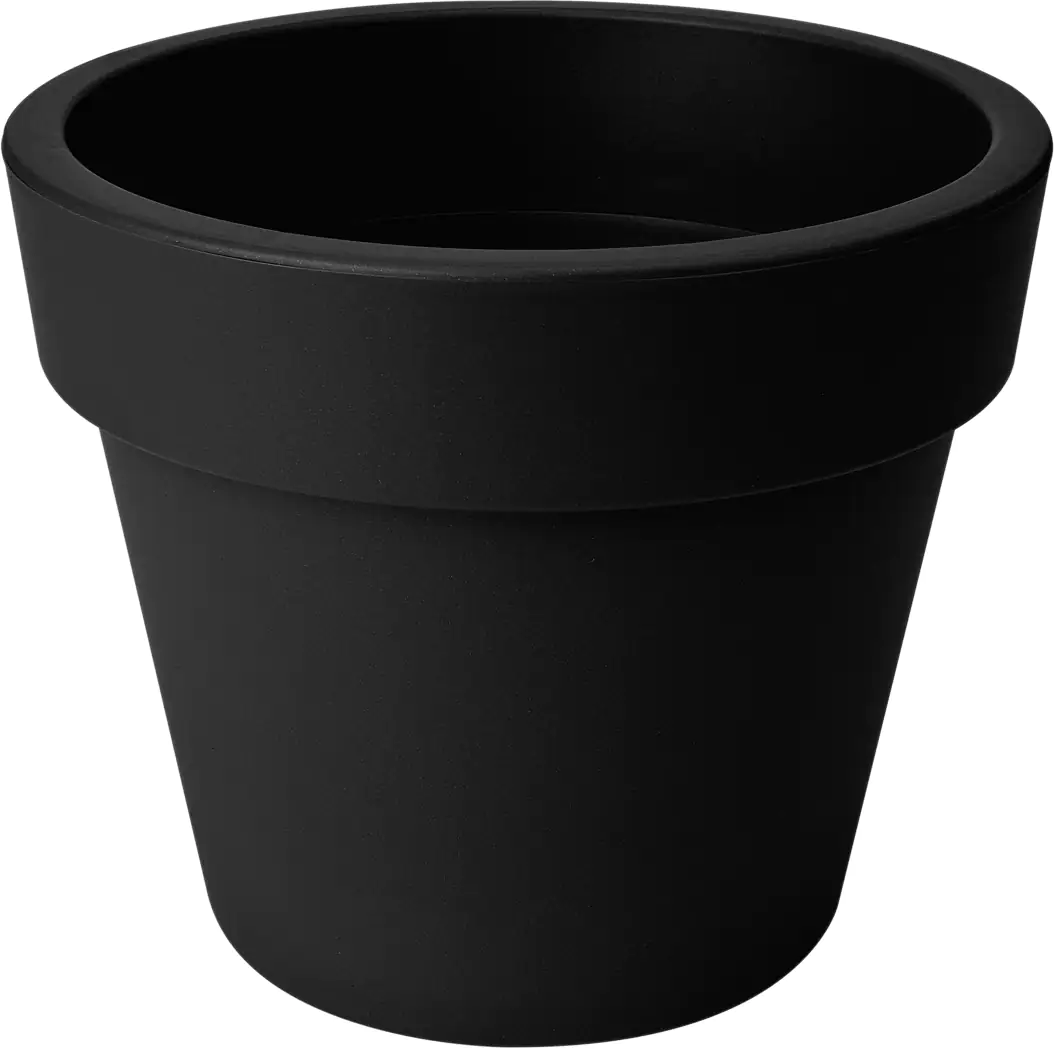 8711904268084 Elho Übertopf Green Basics Topplanter Ø 47 x 40 cm lebhaft schwarz