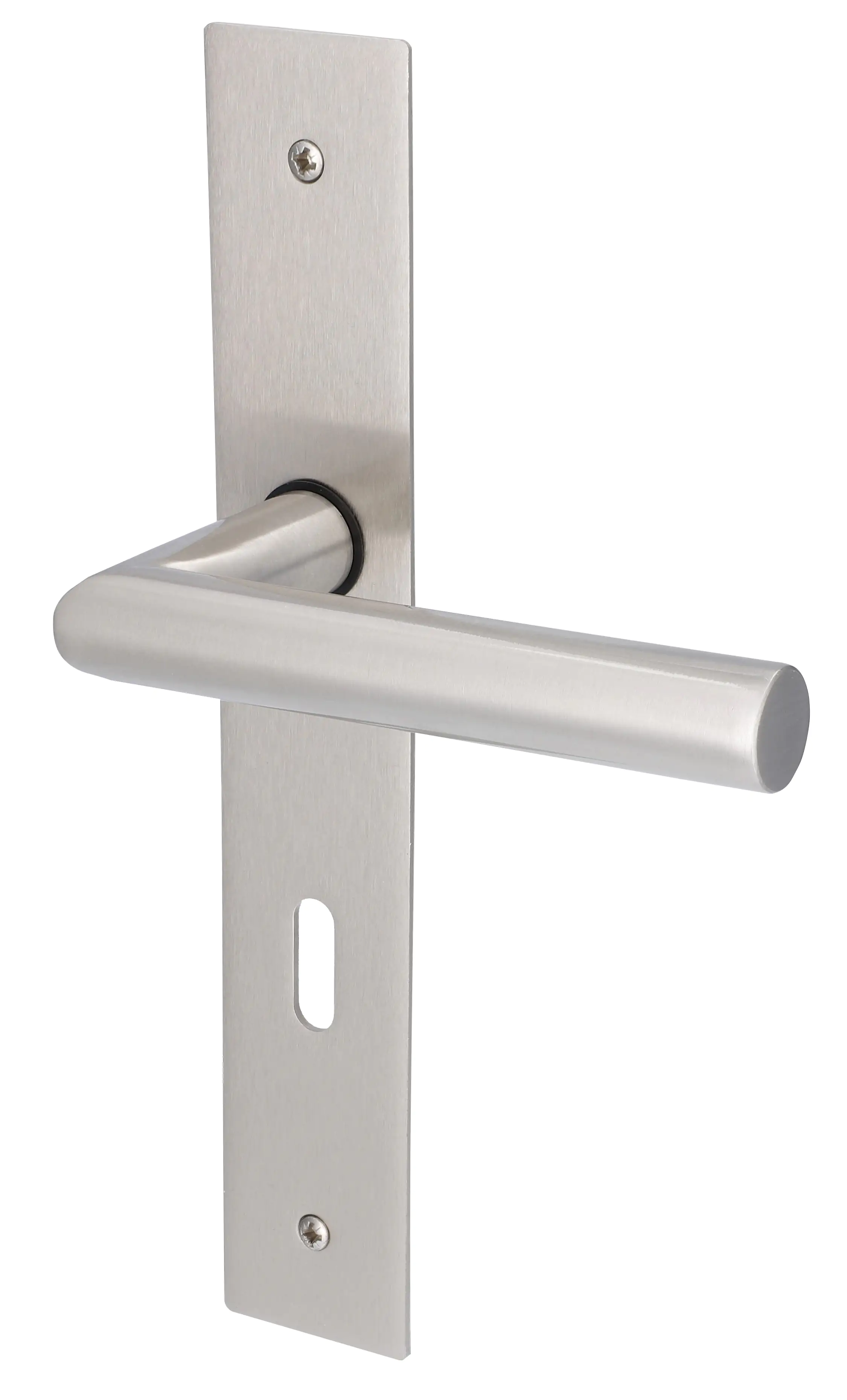 Alpertec BB-Langschildgarnitur Piatto Edelstahl silber eckig Alpertec BB-Langschildgarnitur Piatto Edelstahl silber eckig