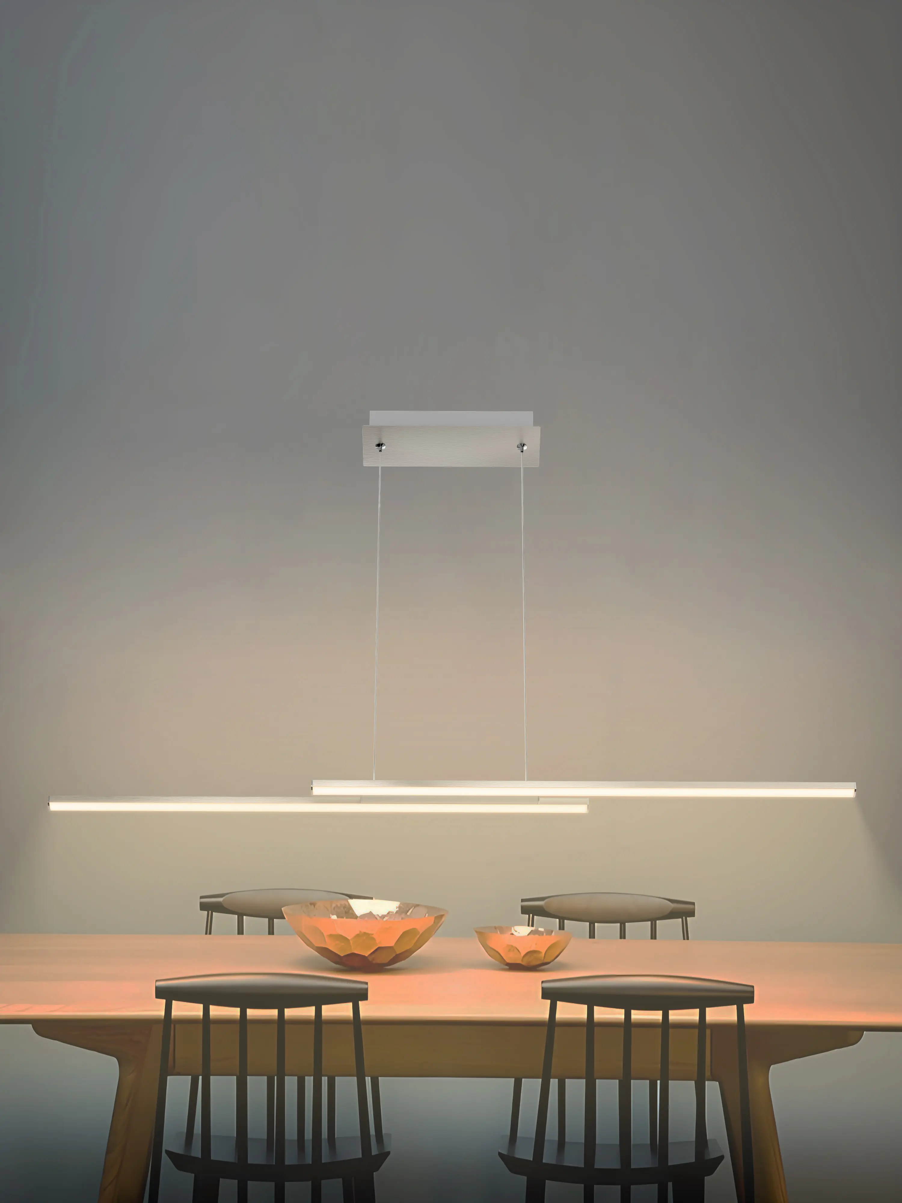 LED Pendelleuchte Nora silber 105 cm warmweiß LED Pendelleuchte Nora silber 105 cm warmweiß