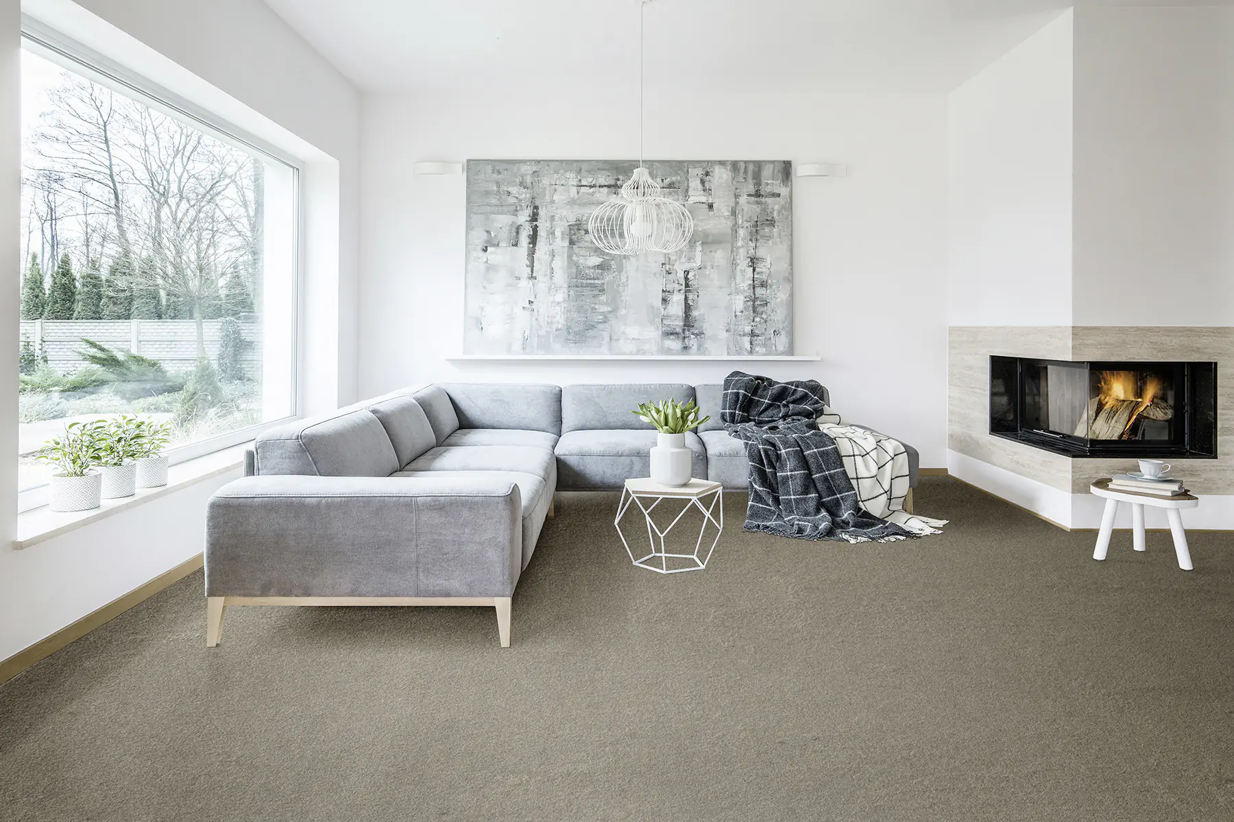 Teppichboden Ella schlamm 4 m breit (Meterware)