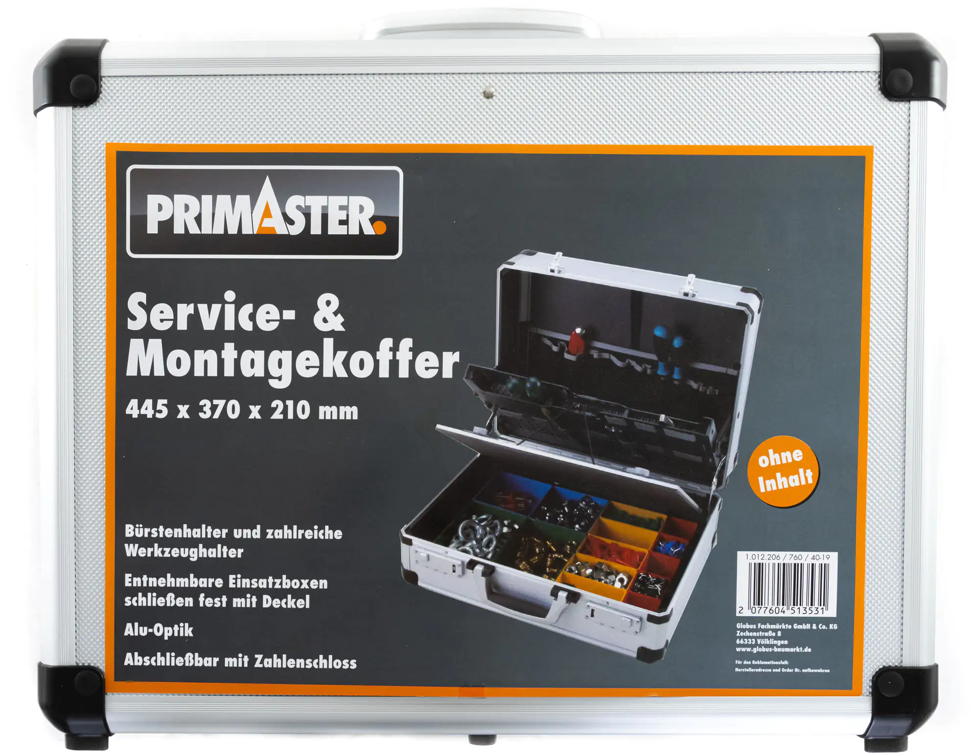 Primaster Werkzeugkoffer Alu 45 x 37 cm unbestückt