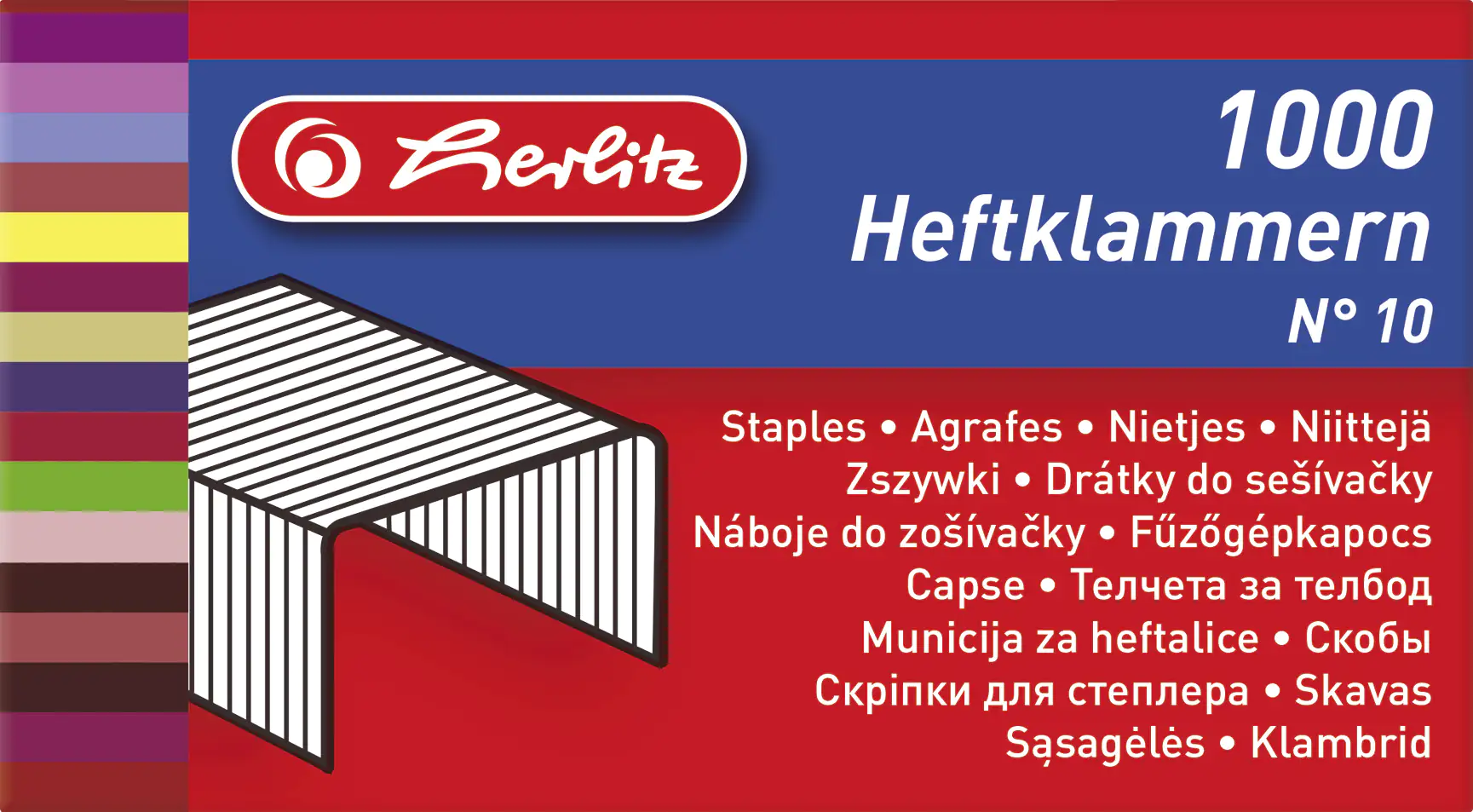 herlitz Heftklammer No.10 verzinkt 2 x 1.000 Stück