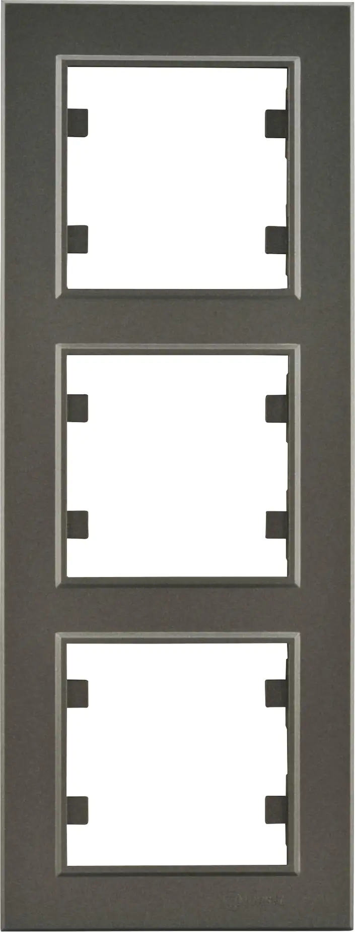 Unitec Abdeckrahmen 3-fach, senkrecht anthrazit, Serie Karea Unitec Abdeckrahmen 3-fach, senkrecht anthrazit, Serie Karea