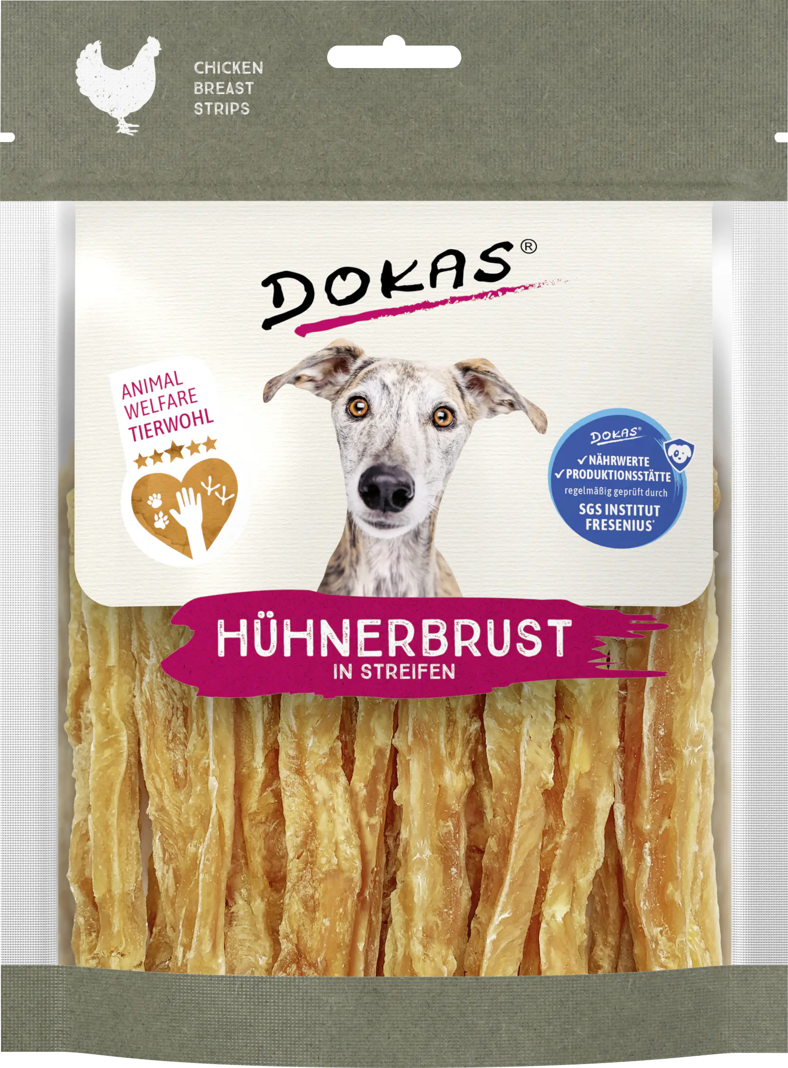 Dokas Hühnerbrust in Streifen 170 g