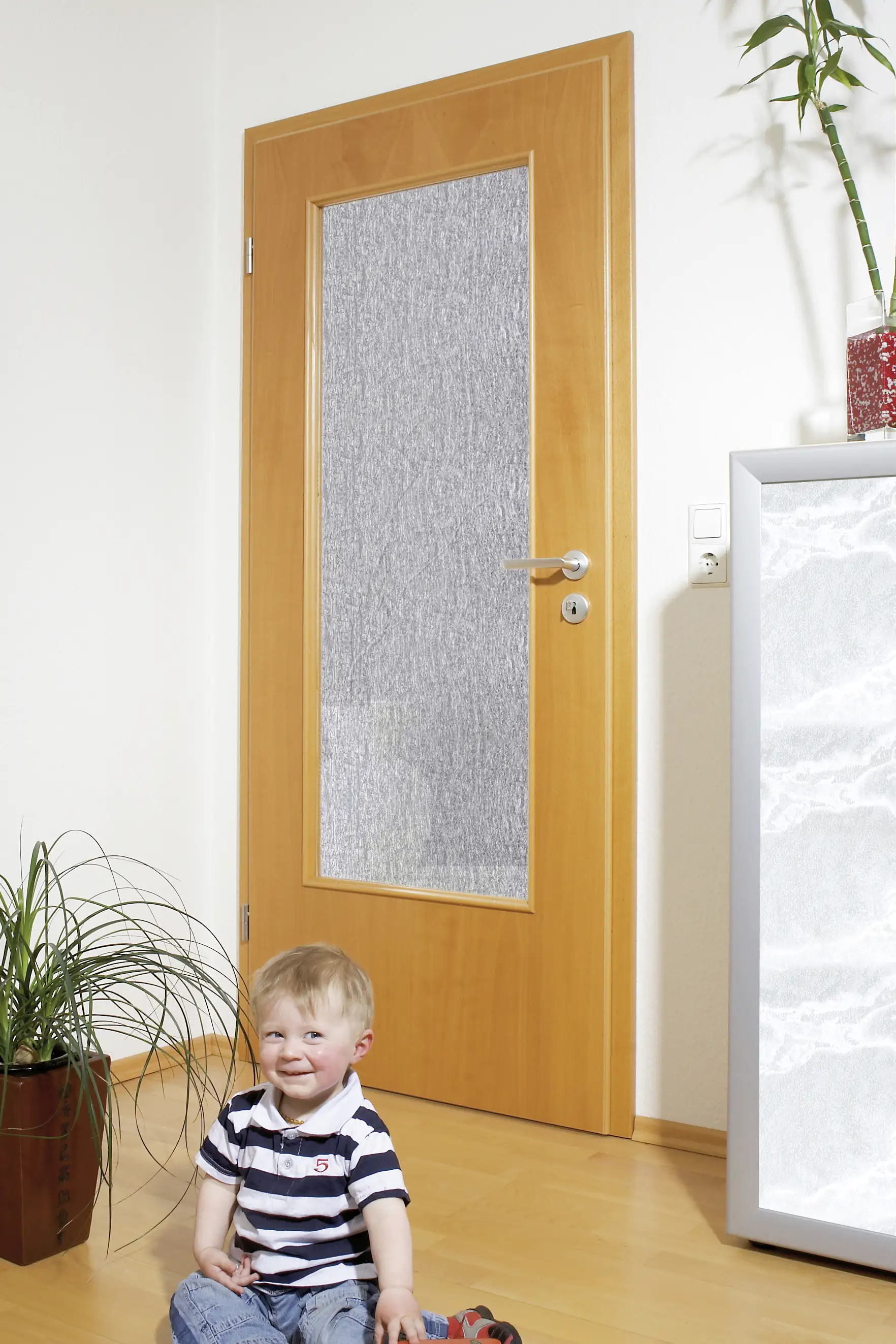 Gutta Türfüllung Baumrinde klar, 142 x 41 cm