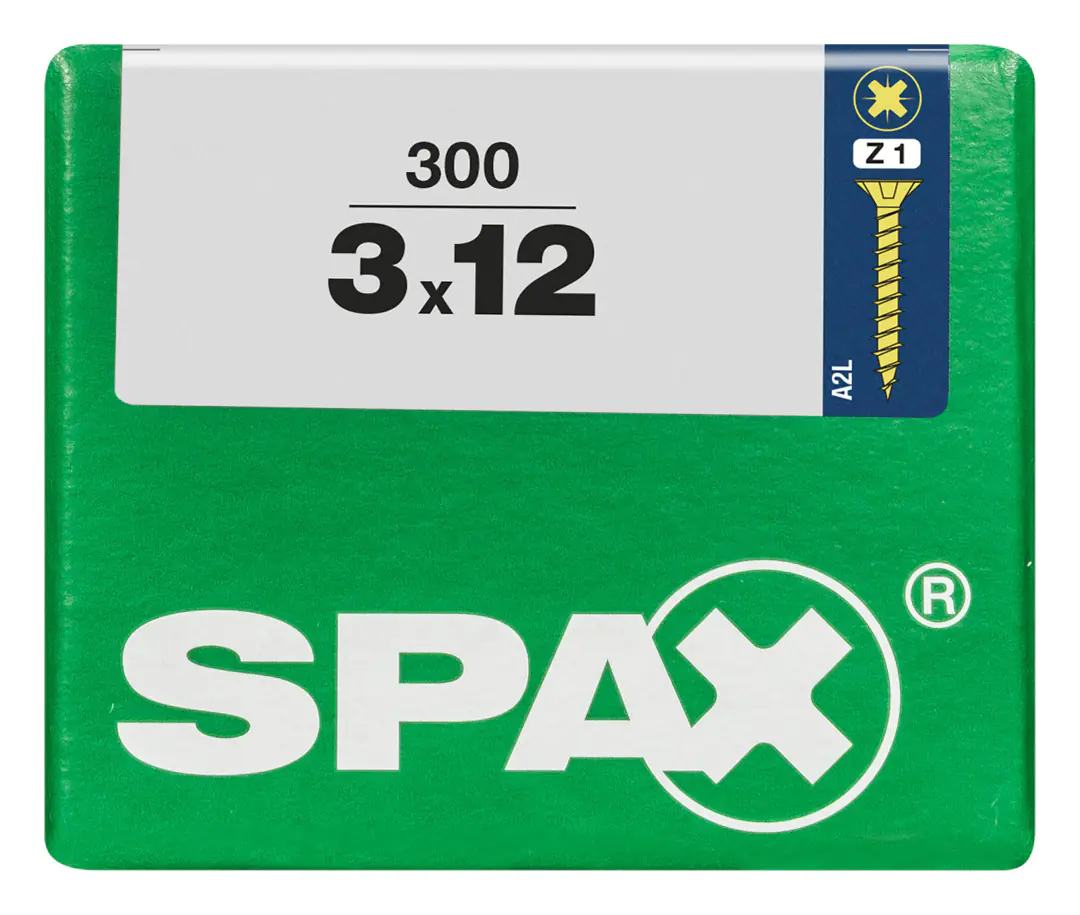 Spax Universalschrauben 3.0 x 12 mm PZ 1 - 300 Stk.