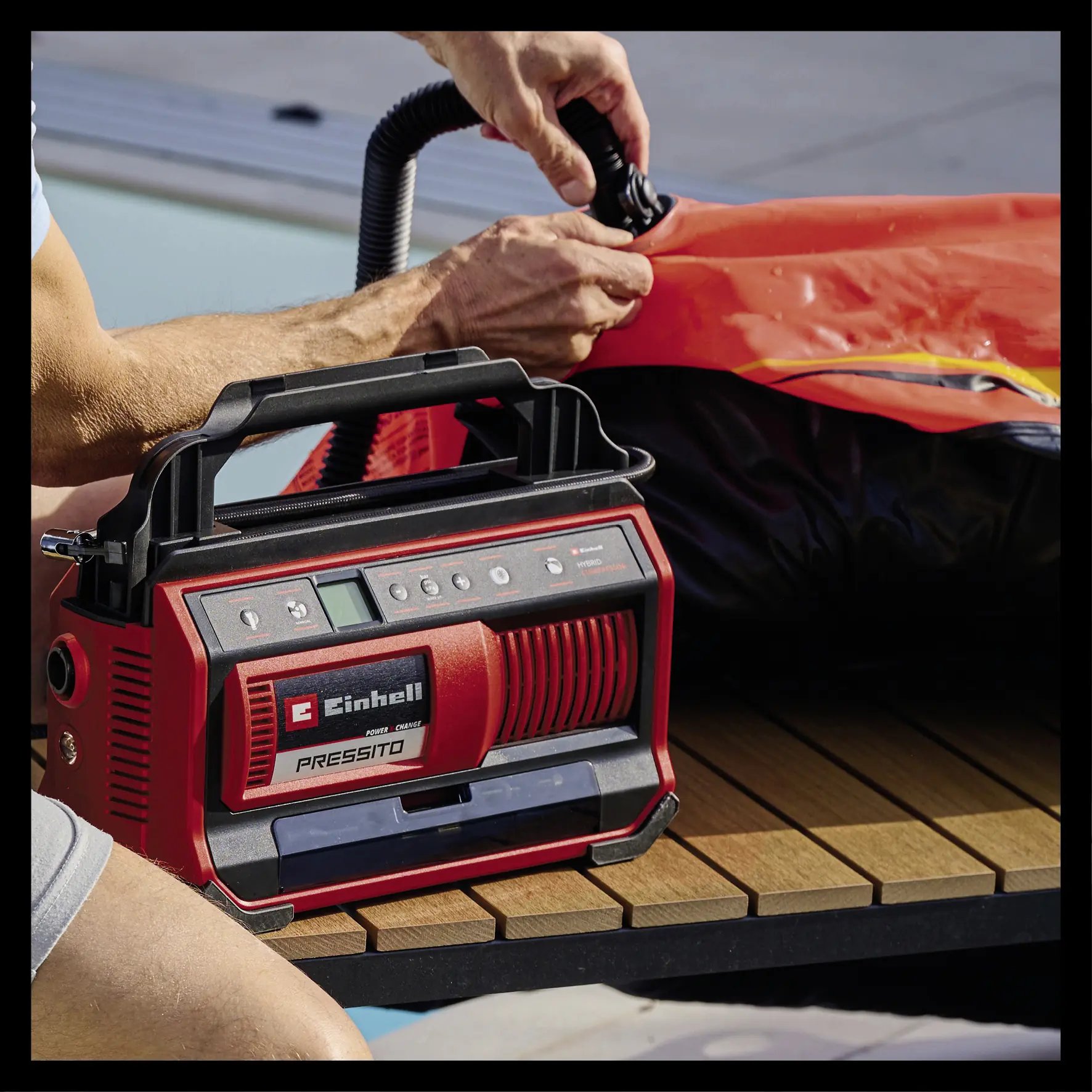 Einhell Expert Hybrid-Kompressor PRESSITO 18/25 Solo 18 V