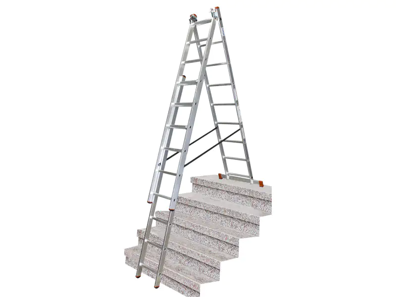 Krause Aluminium-Vielzweckleiter CORDA Globus mit Treppenfunktion 6,20 m Krause Aluminium-Vielzweckleiter CORDA Globus mit Treppenfunktion 6,20 m