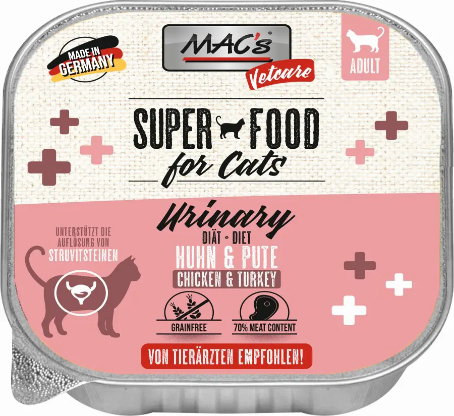 Macs Cat Vetcare Urinary Huhn & Pute 100 g