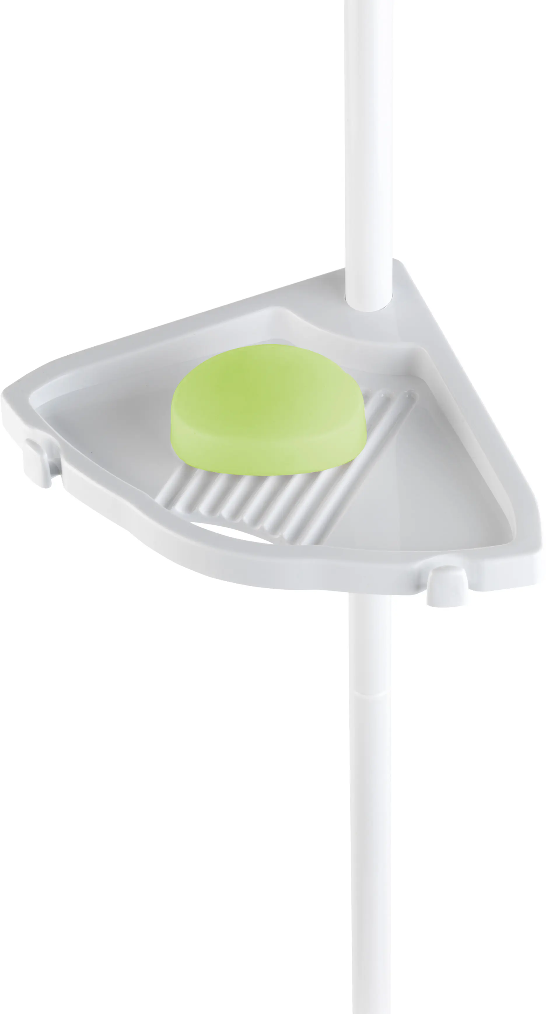 Wenko Teleskop-Duschecke Easy Aluminium, weiß, 4 Ablagen