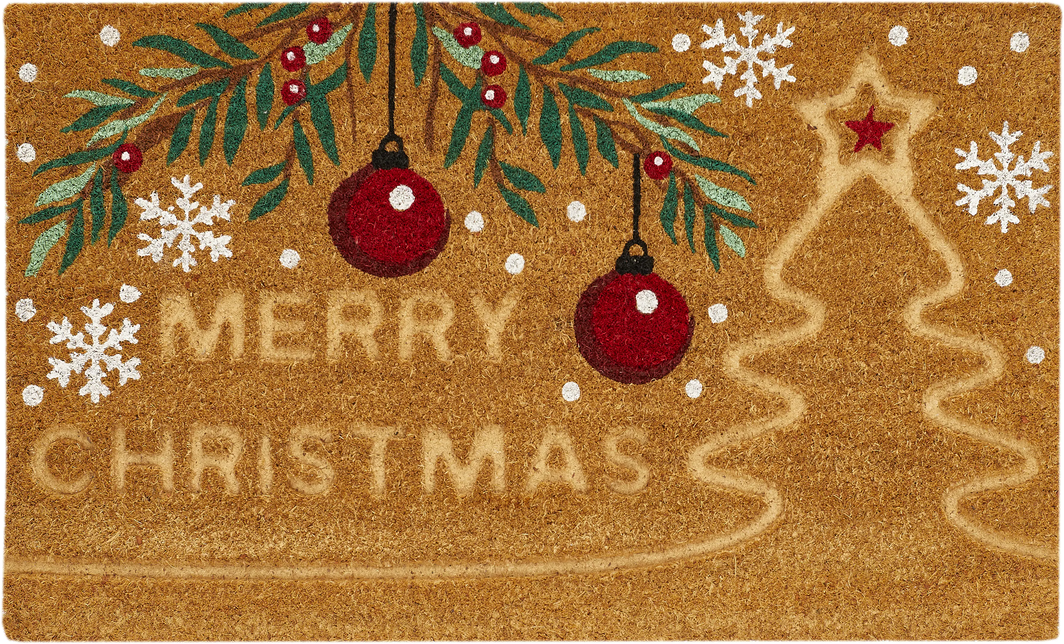 Andiamo Fußmatte Klara Merry Christmas 45 x 75 cm natur
