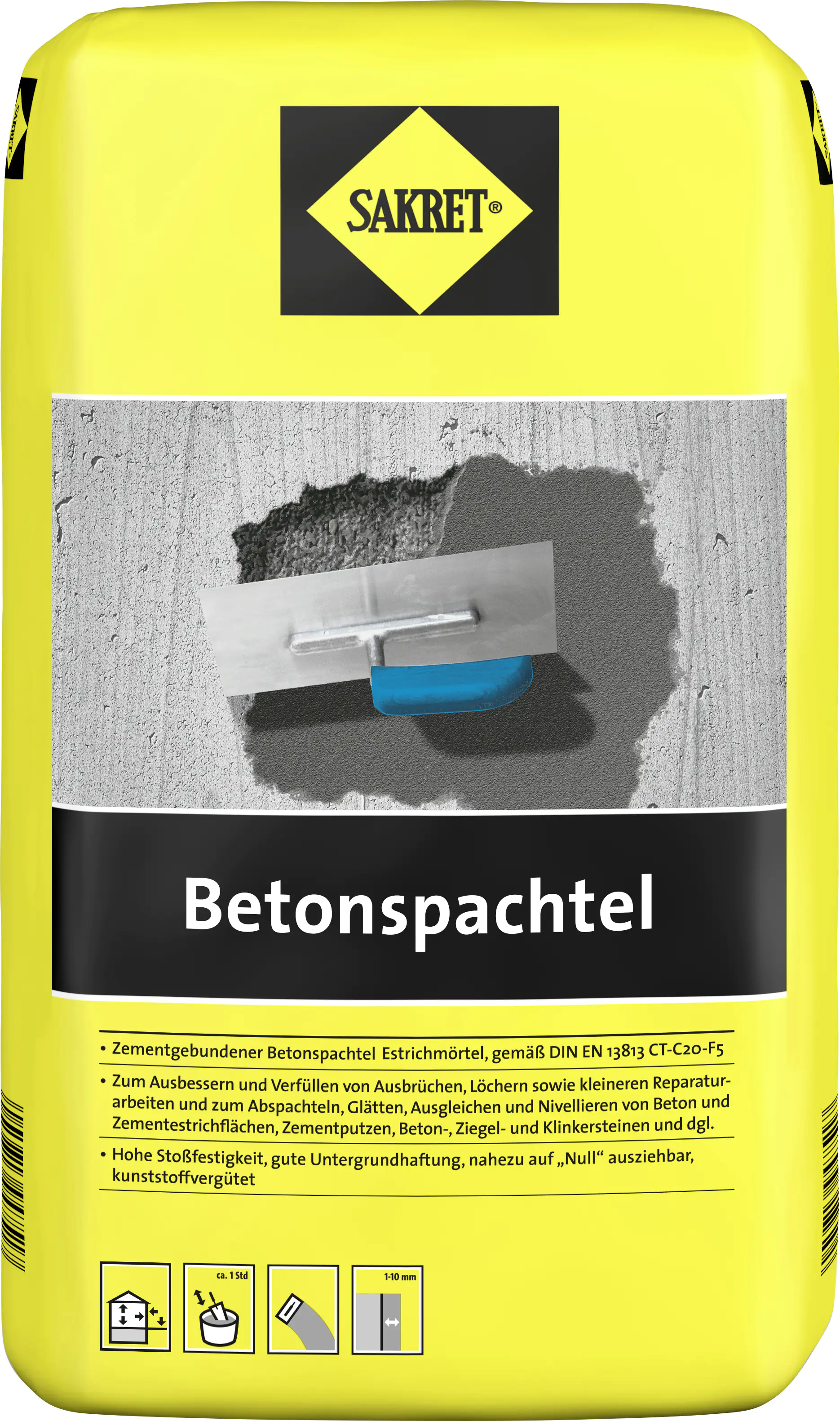 Sakret Betonspachtel 25 kg Sakret Betonspachtel 25 kg