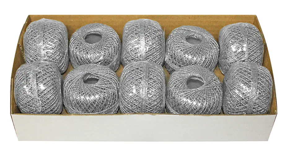 Fadenknäuel silber, 20 Meter