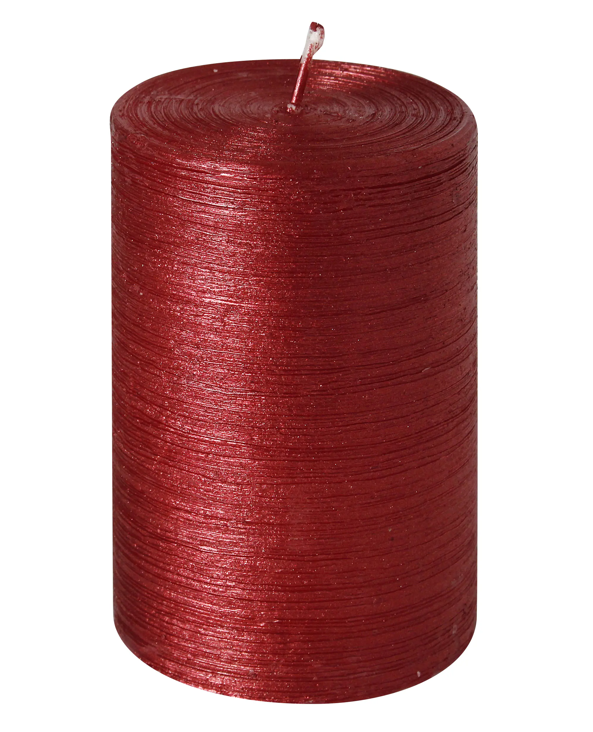 Steinhart Stumpenkerze Glory Ø 6,8 x 10 cm rubin      