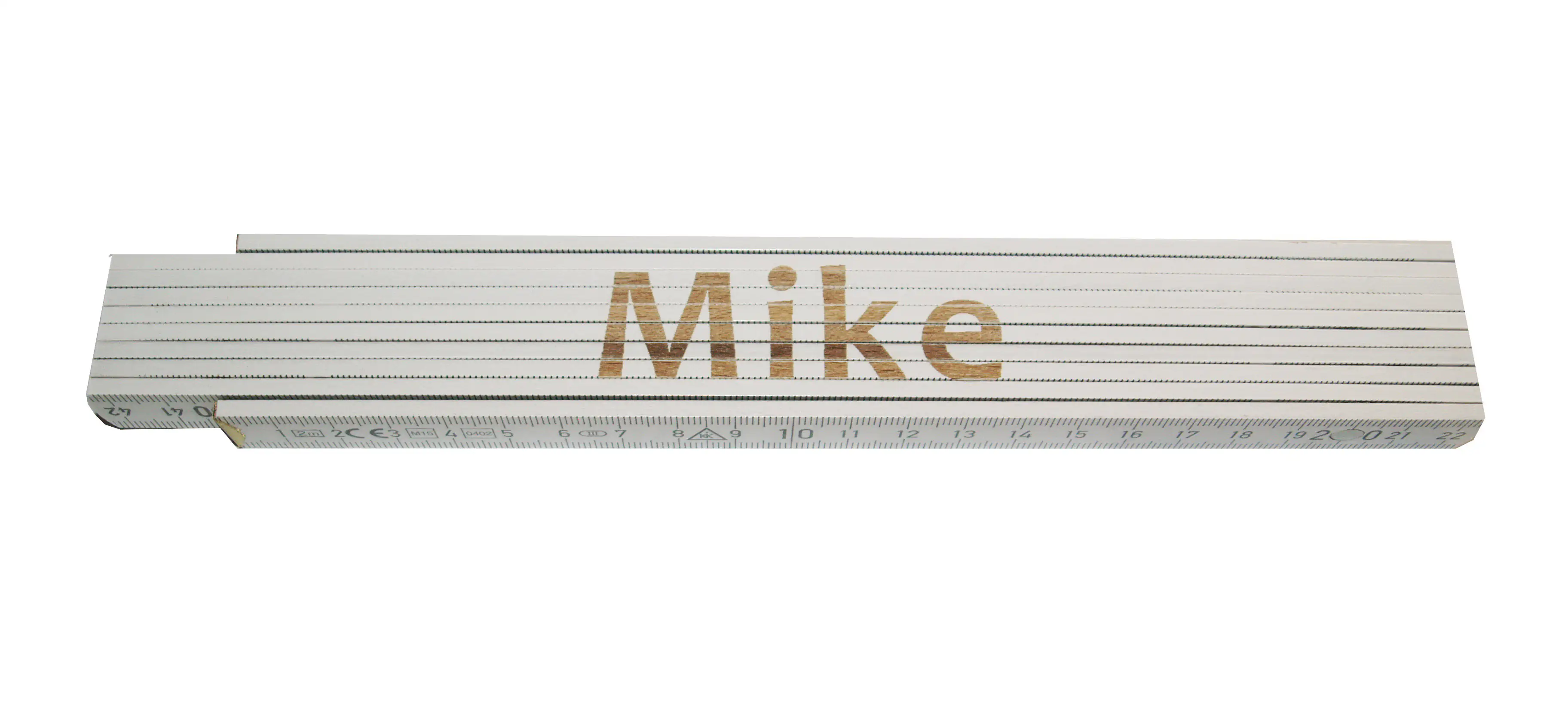 Zollstock Mike 2 m weiß