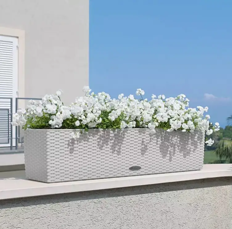 Lechuza Balkonkasten Balconera Cottage 80 lichtgrau Lechuza Balkonkasten Balconera Cottage 80 lichtgrau