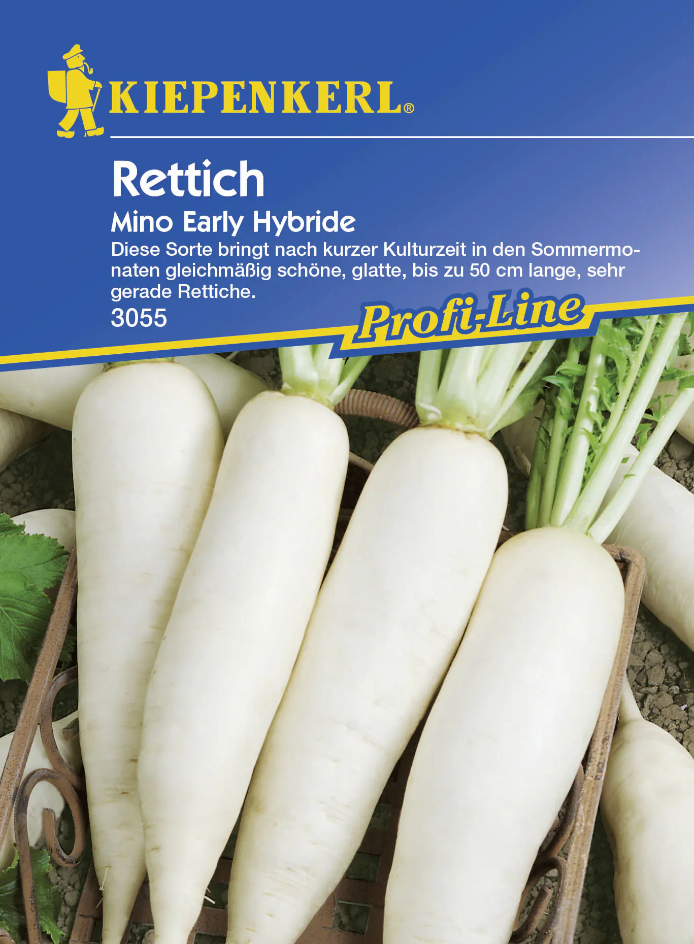 Kiepenkerl Rettich Mion Early Raphanus sativus var. longipinnatus, Inhalt: ca. 70 Pflanzen