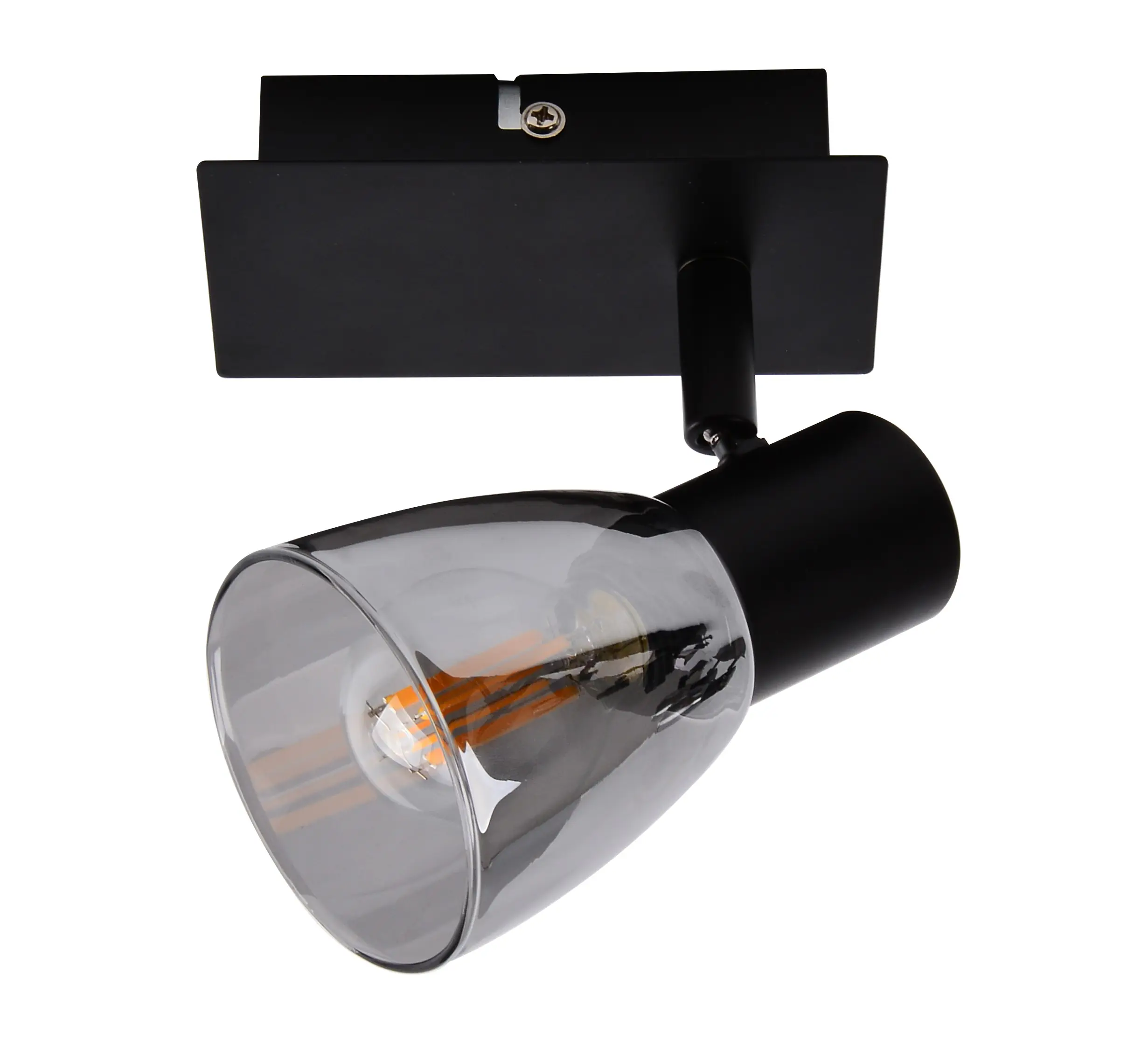 Primaster Wandlampe 1er LED Spot Miami E14 12 x 12,5 cm schwarz 