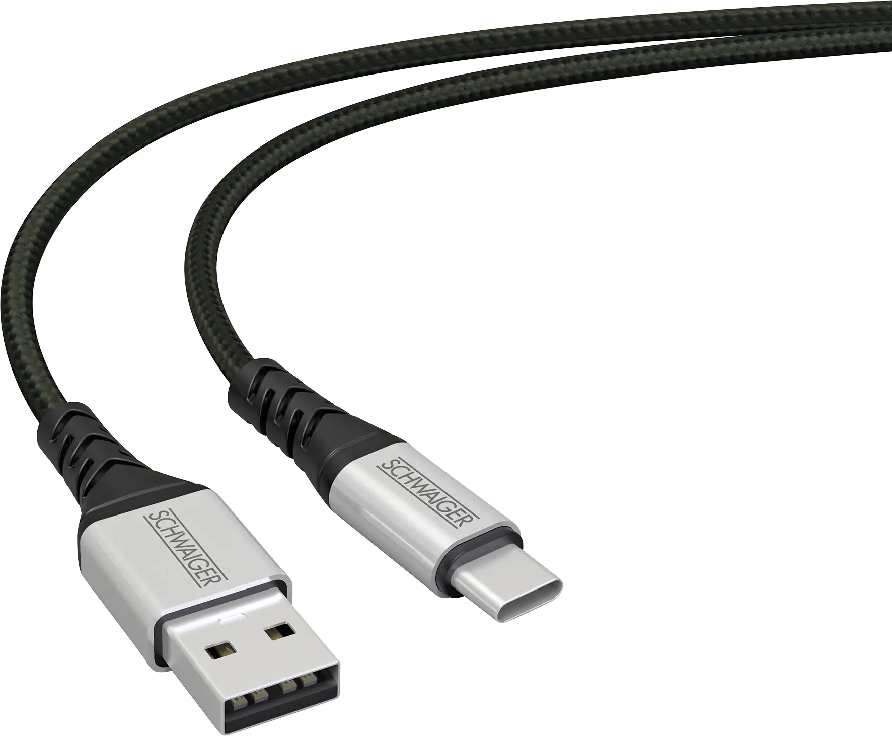 Schwaiger Sync und Ladekabel unzerstörbar Type Cz u USB 2.0 A, 1,2 m