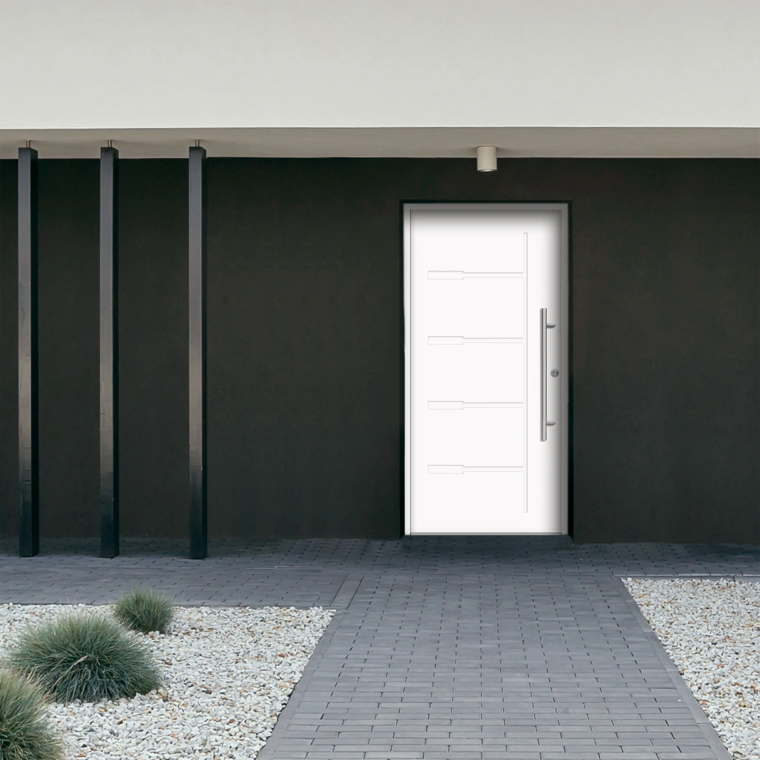 Splendoor Haustür Passivedoor Premium H1 Weiß DIN Rechts 100 x 210 cm