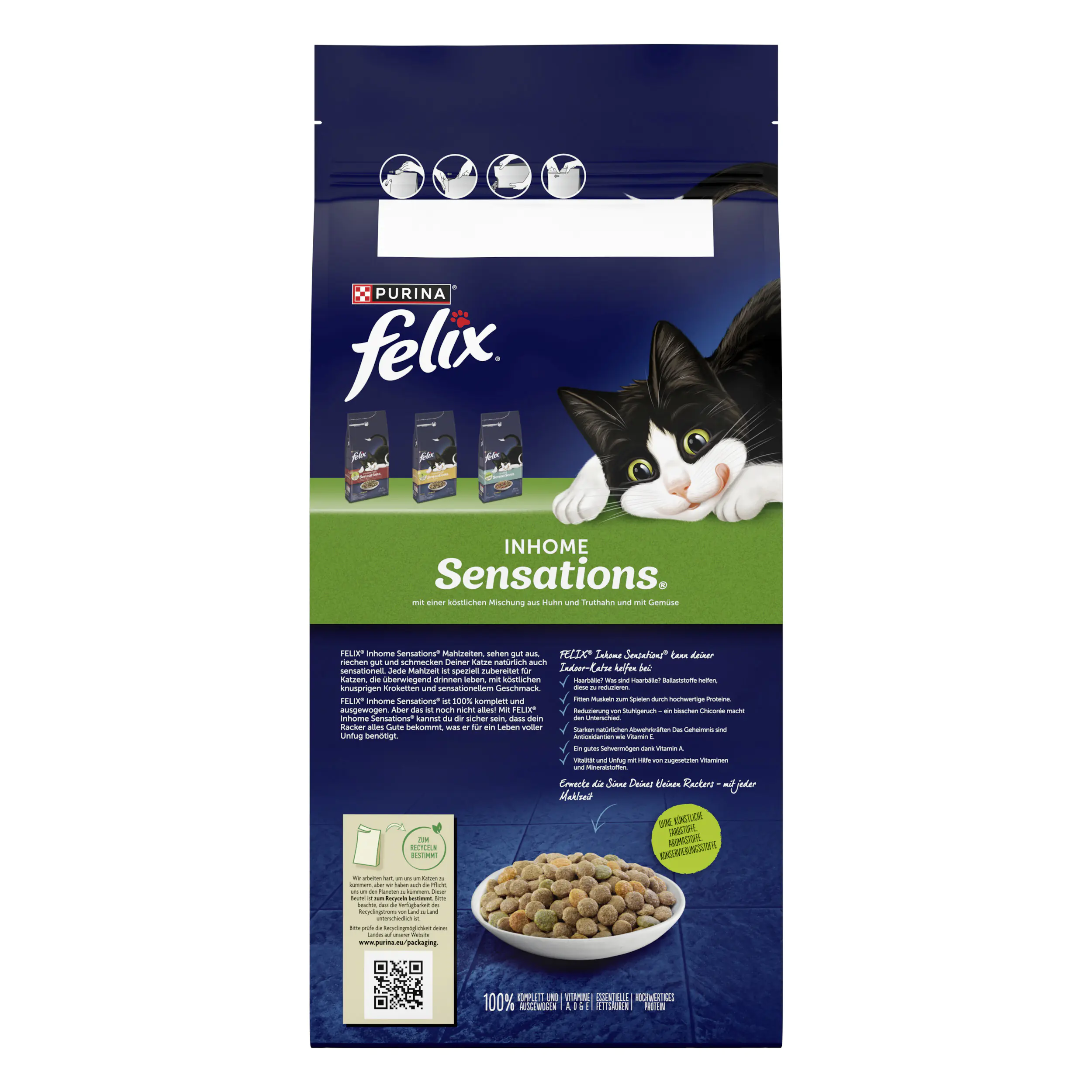 Felix Inhome Sensations mit Huhn und Gemüse 2 kg Felix Inhome Sensations mit Huhn und Gemüse 2 kg