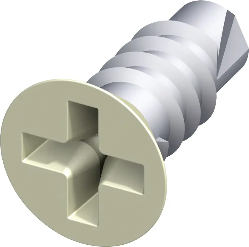 alfer Senkkopfschraube 9.5 mm 9.5 x 2.9 mm Stahl verzinkt champagner