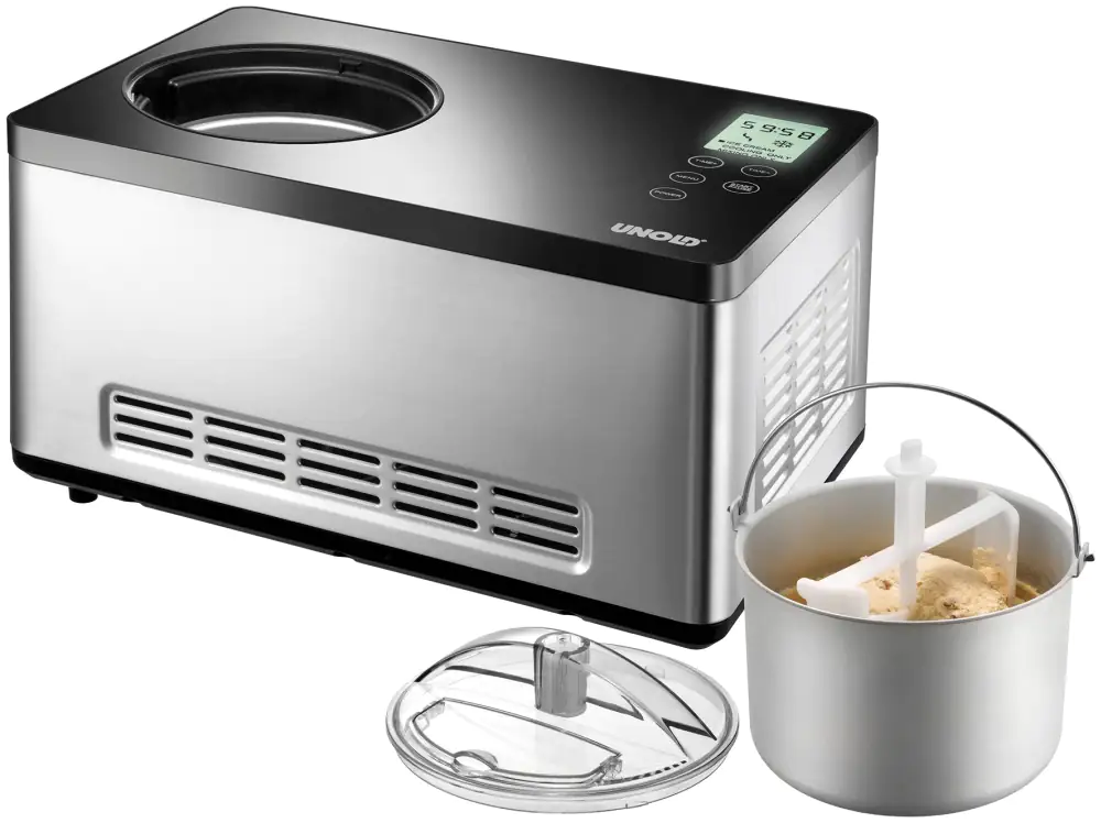 Unold Eismaschine Gusto Kompressor für 2,0 l Eiscreme Timer Unold Eismaschine Gusto Kompressor für 2,0 l Eiscreme Timer