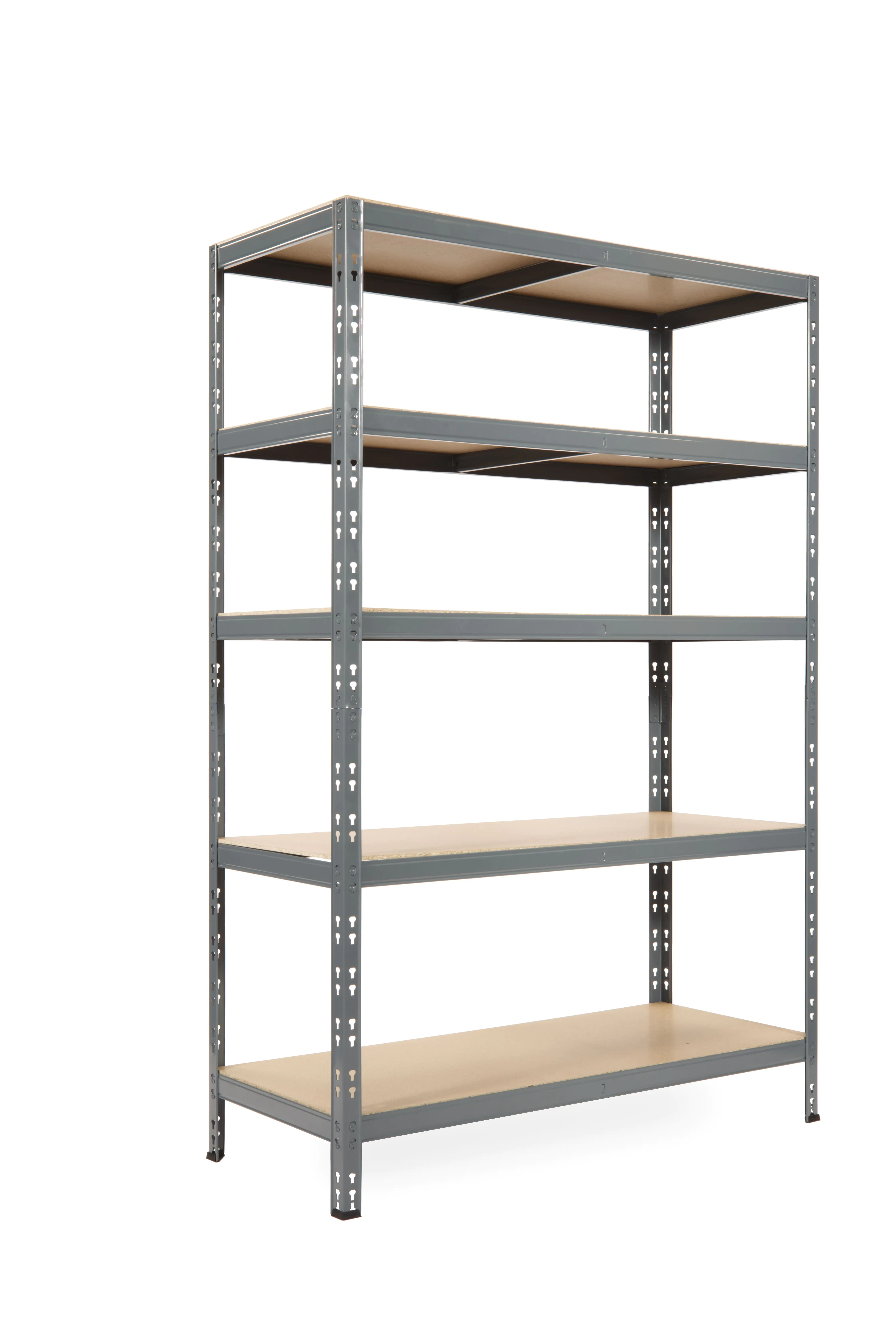 Metallsteckregal 180 x 120 x 50 cm 5 Holzböden 1500 kg anthrazit