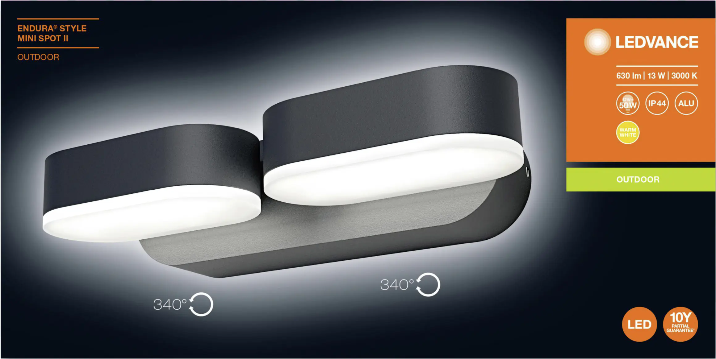 Ledvance Außenleuchte Endura Style Mini Spot weiß