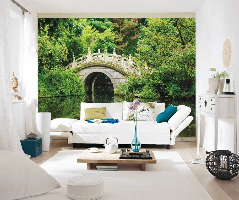 papermoon Vlies- Fototapete Digitaldruck 350 x 260 cm Japanese Garden