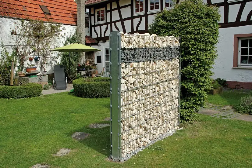 Alberts Gabionen-Pfosten Step² 12 x 4 x 0,3 cm 107 cm feuerverzinkt