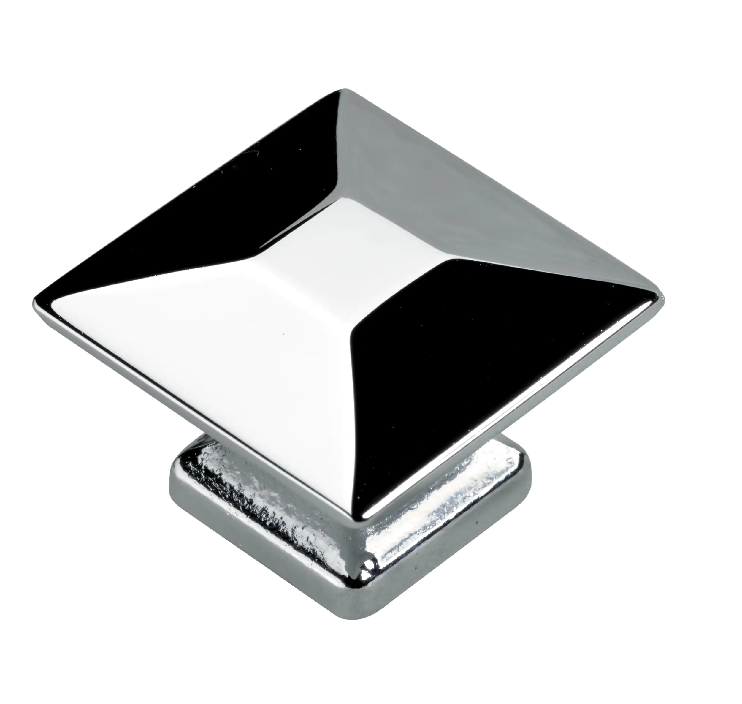 Hettich Möbelknopf Zinkdruckguss verchromt 25,0 x 25,0 mm - 1 Stück