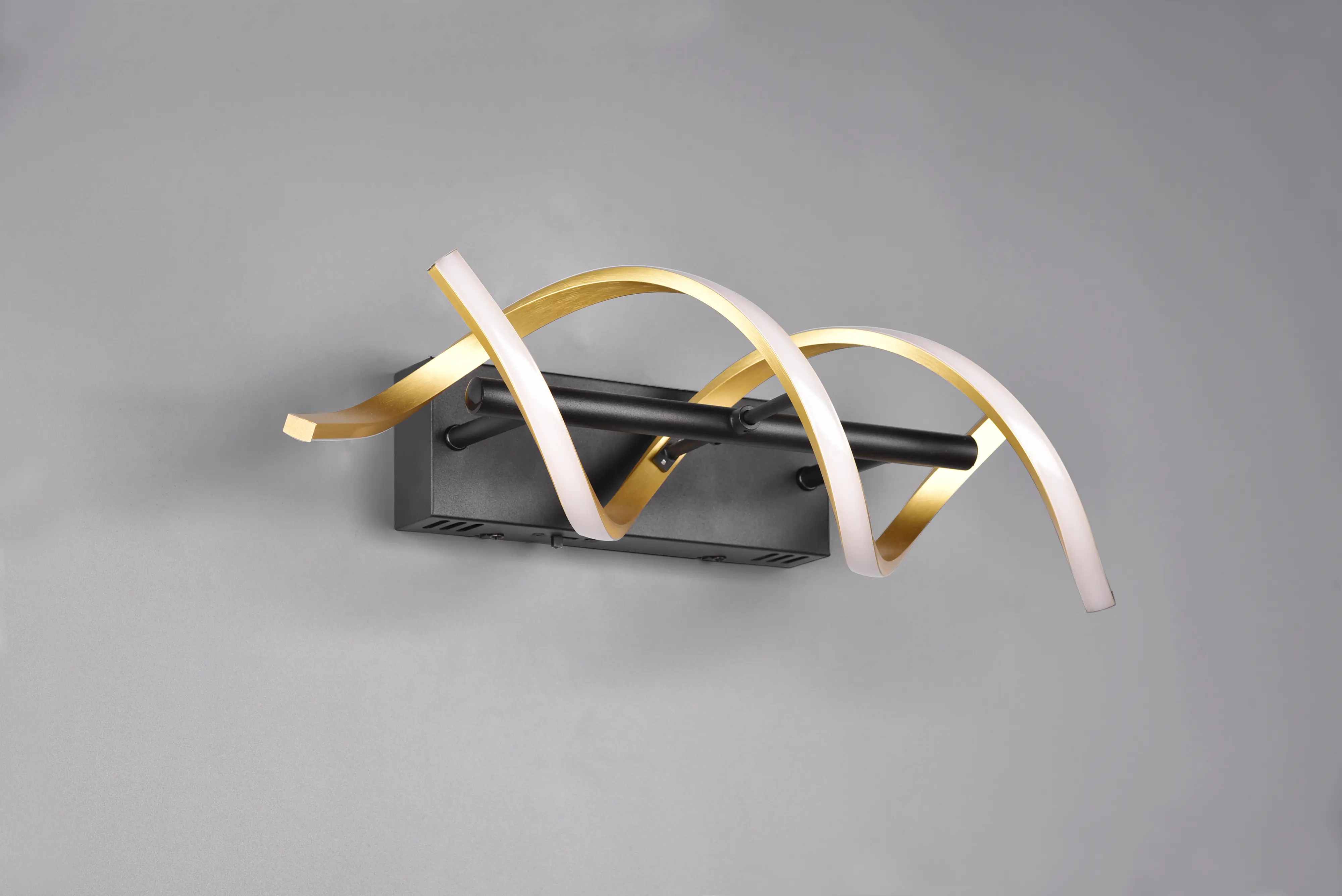 Trio LED-Wandleuchte Sequence 13,5 x 46 cm warmweiß-neutralweiß messing dimmbar