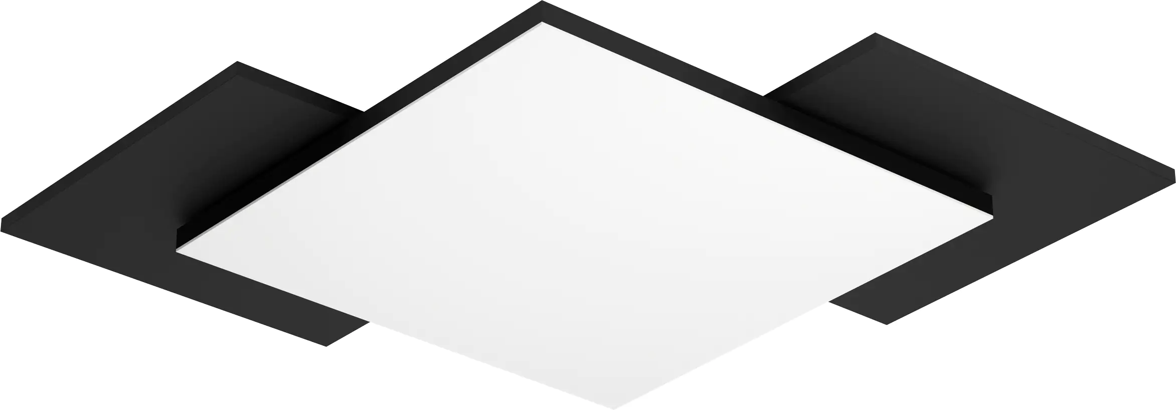 Eglo LED Deckenleuchte Tamuria weiß-schwarz 43,5 x 43,5 cm warmweiß Eglo LED Deckenleuchte Tamuria weiß-schwarz 43,5 x 43,5 cm warmweiß