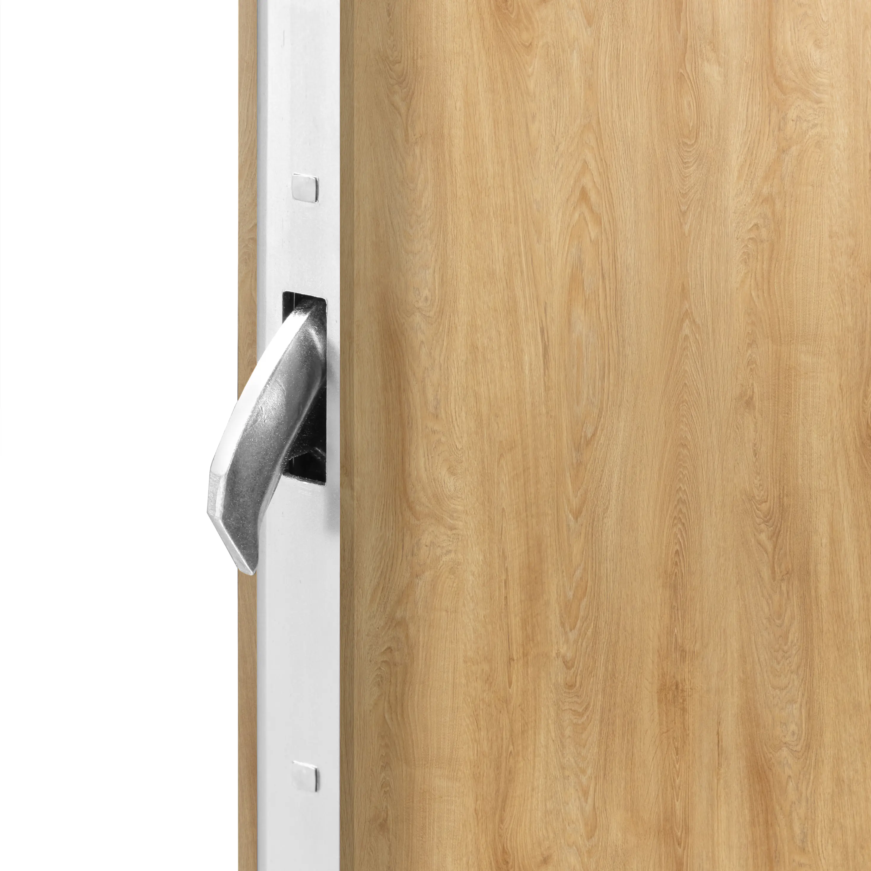 Splendoor Haustür Passivedoor Premium B06 Aluminium/Stahl Eiche BlackDesign DIN links 98 x 208 cm mit Tastatur & Fingerscan