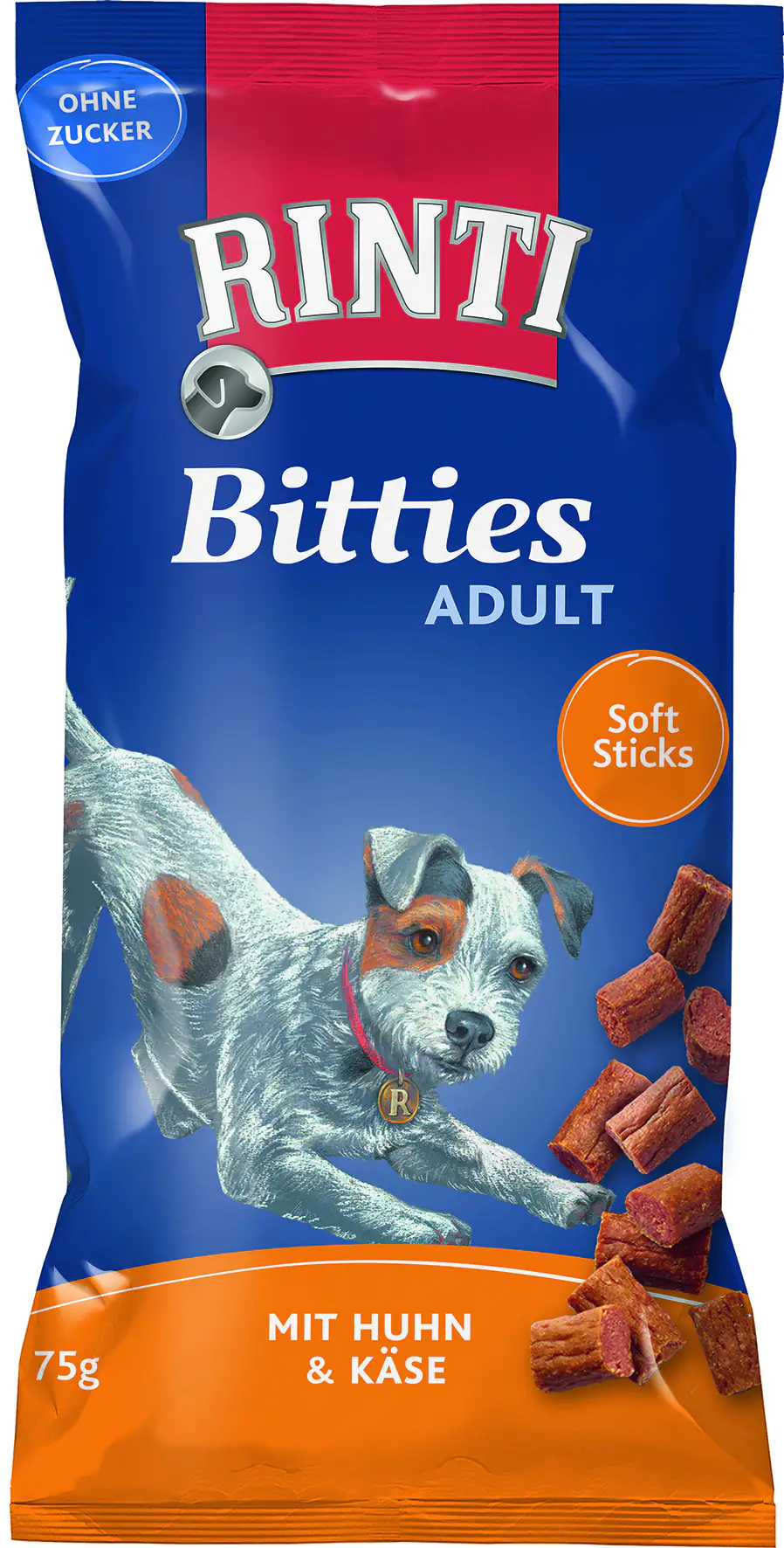 Rinti Bitties Hundesnack 75 g Huhn + Käse