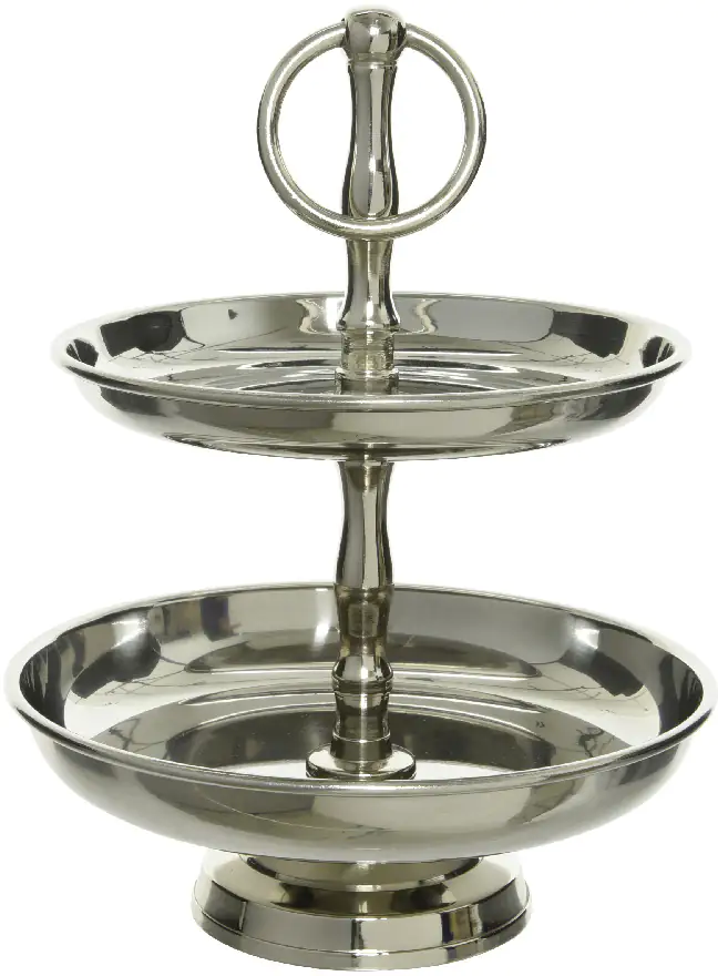 Kaemingk Etagere Edelstahl silber 25 x Ø 18 cm