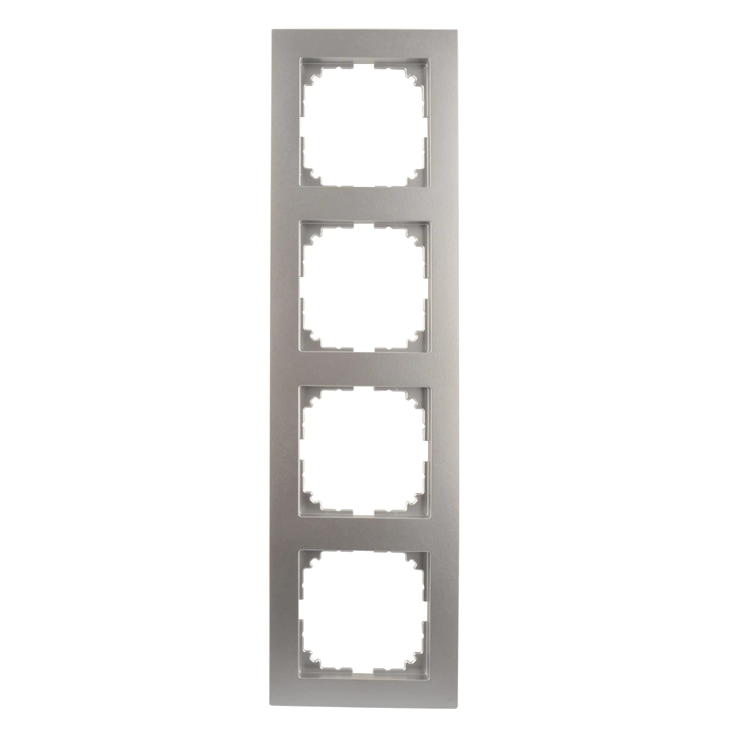 Merten Abdeckrahmen 4fach Serie M-Pure, aluminium, MEG4040-3660