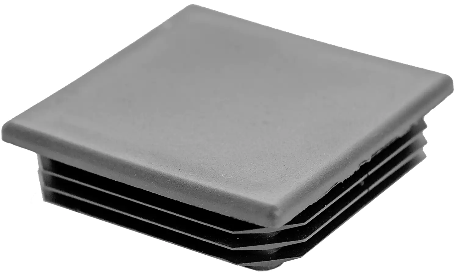 Plus Pfostenabdeckung für Stahlpfosten 8 x 8 cm Schwarz Kunststoff