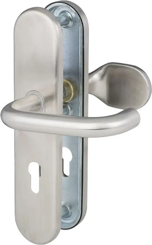 Südmetall Türgriff-Garnitur Schutzbeschlag Toronto PZ Edelstahl satiniert silber