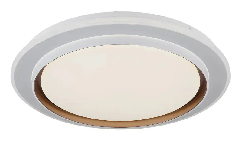 Globo Deckenleuchte Janice 49 x 7 cm (Ø x H) weiß matt RGB