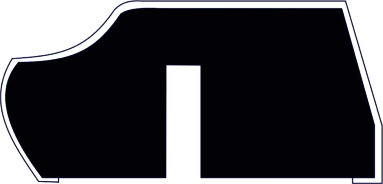 B.S. Bauprogramm Deckenabschlußleiste 260 cm 36 x 17 mm Weiß hochglanz