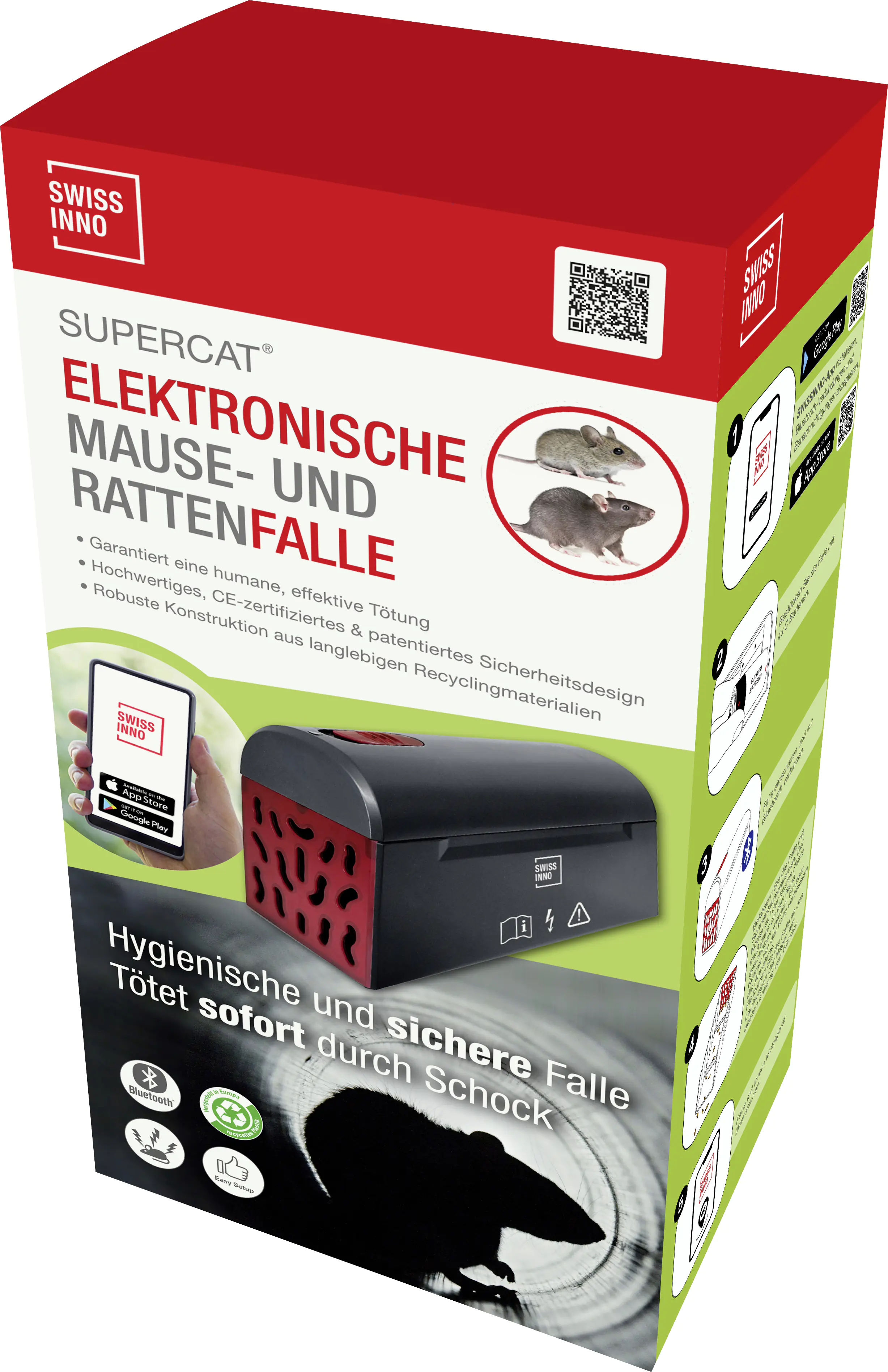 SWISSINNO Fangmelder Connect plus Mausefalle PRO SuperCat SWISSINNO Fangmelder Connect plus Mausefalle PRO SuperCat