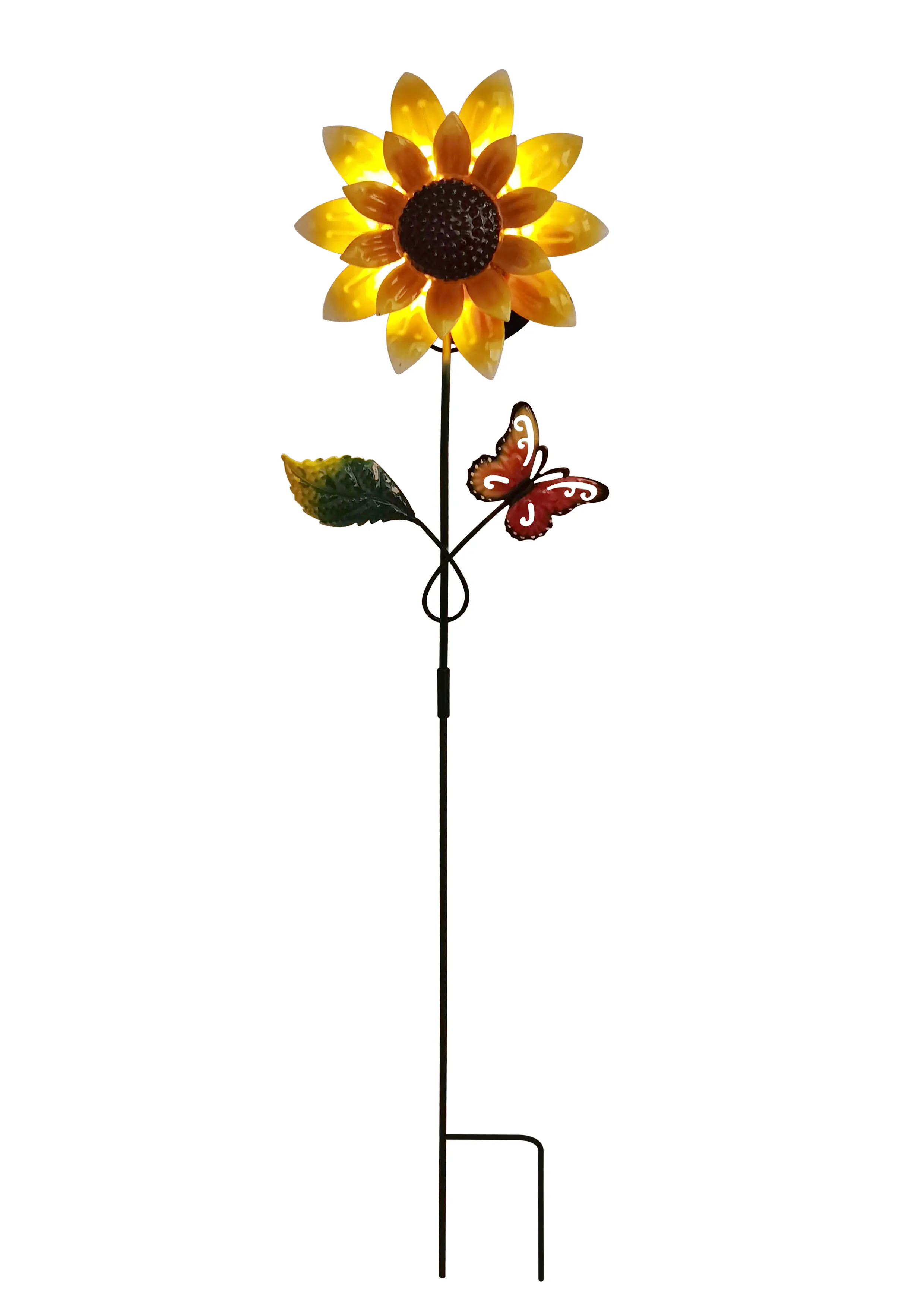 Dapo LED Solarstecker Sonnenblume warmweiß